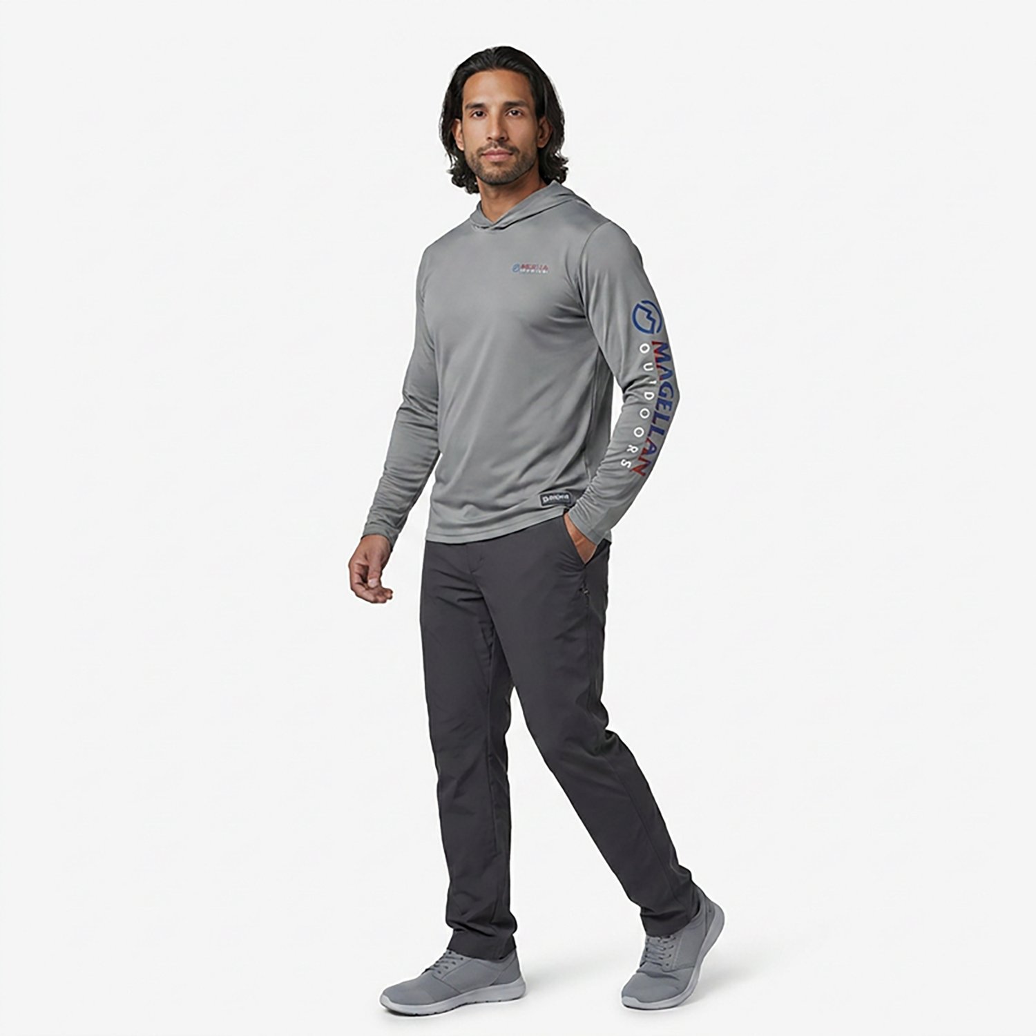 Magellan Outdoors Men's Casting Crew Long Sleeve Hoodie - view number 3