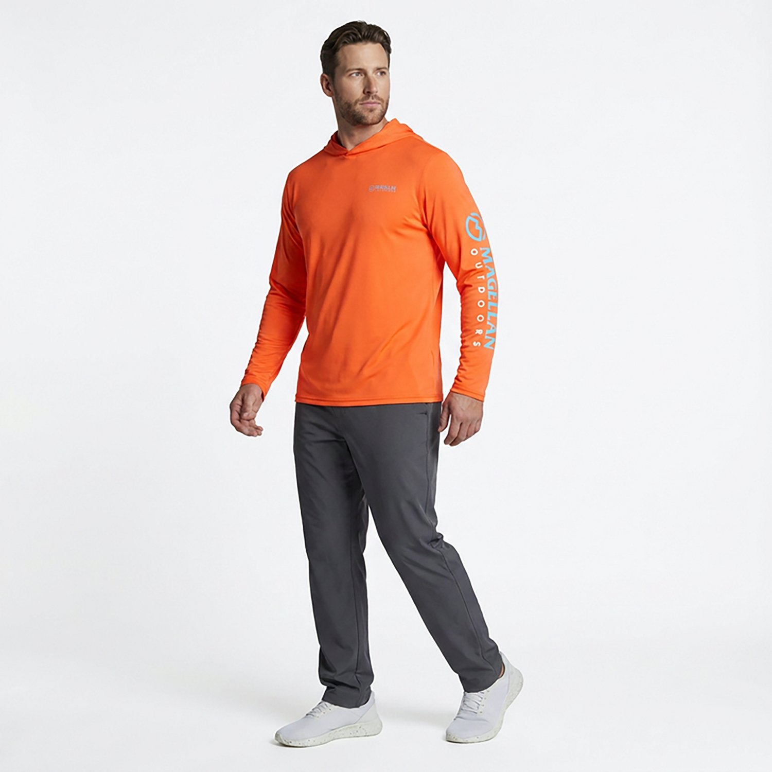 Magellan Outdoors Men's Casting Crew Long Sleeve Hoodie - view number 3