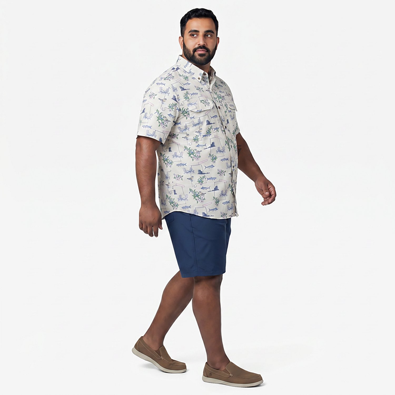 Magellan Outdoors Men's Alabama Local State Print Button-Down Shirt