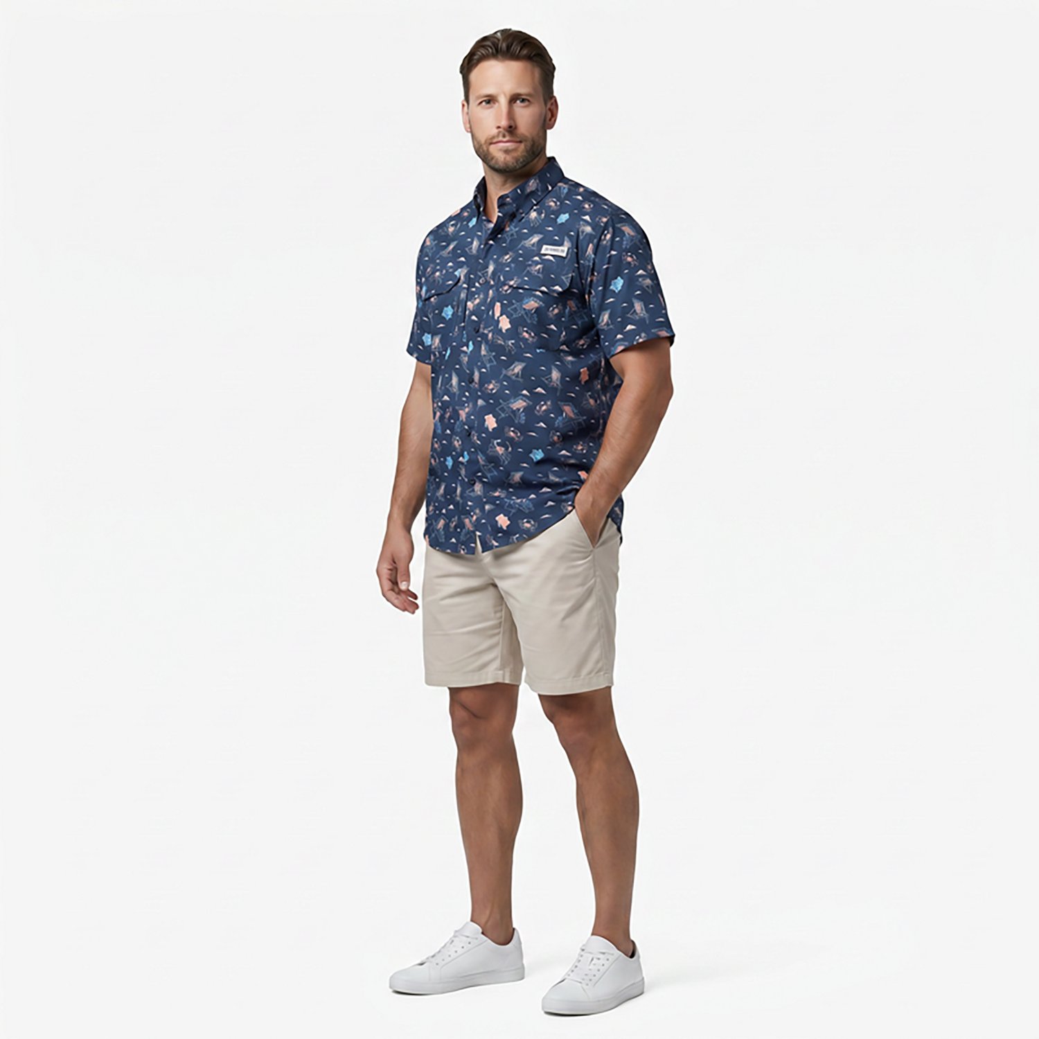 Magellan Outdoors Men's Alabama Local State Print Button-Down Shirt - view number 3
