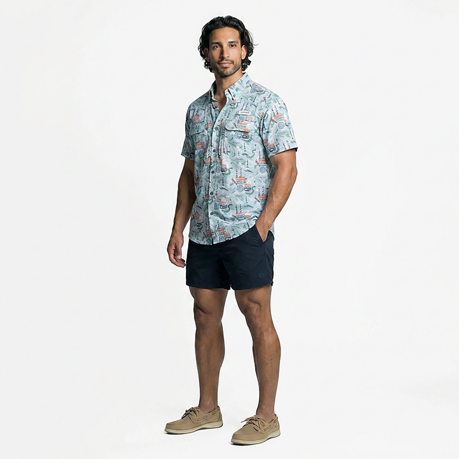 Magellan Outdoors Men's North Carolina Local State Print Shirt - view number 3