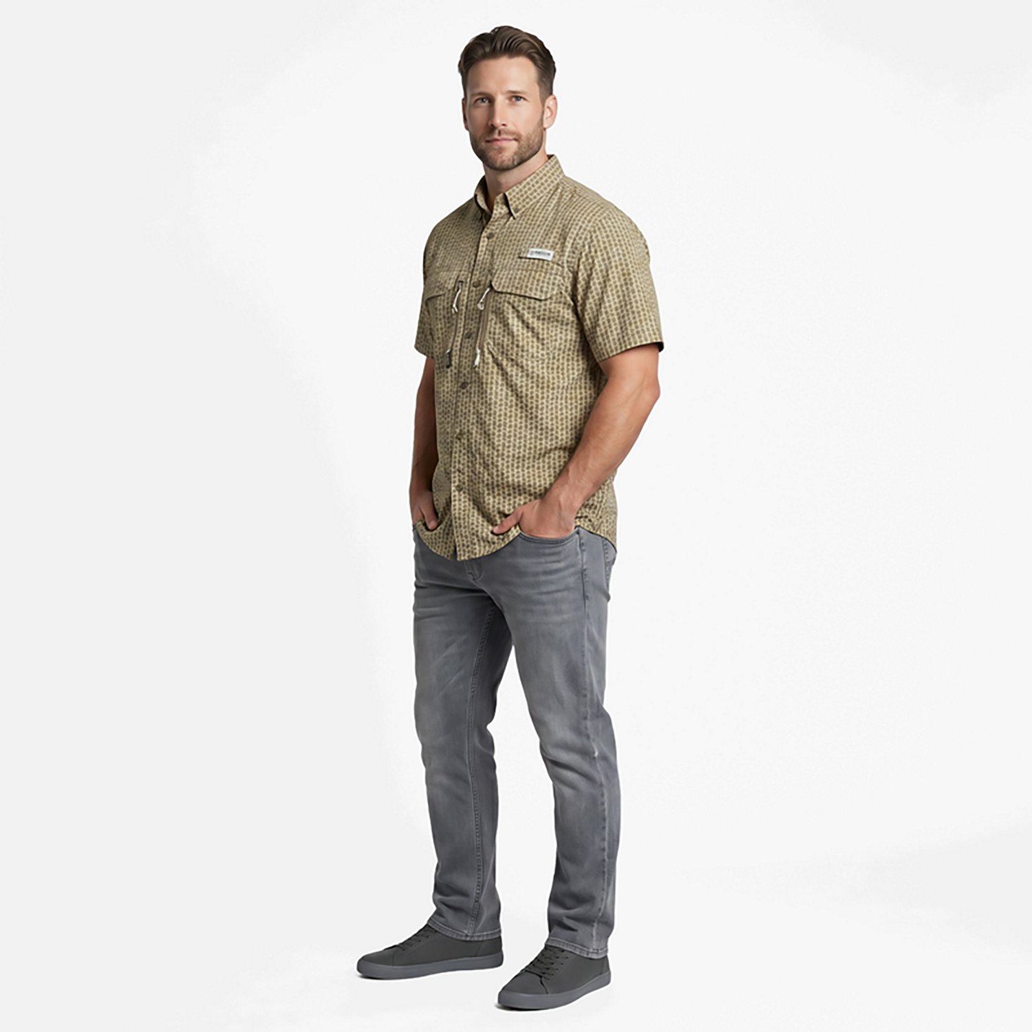 Magellan Outdoors Men's Arkansas Local State Print Shirt