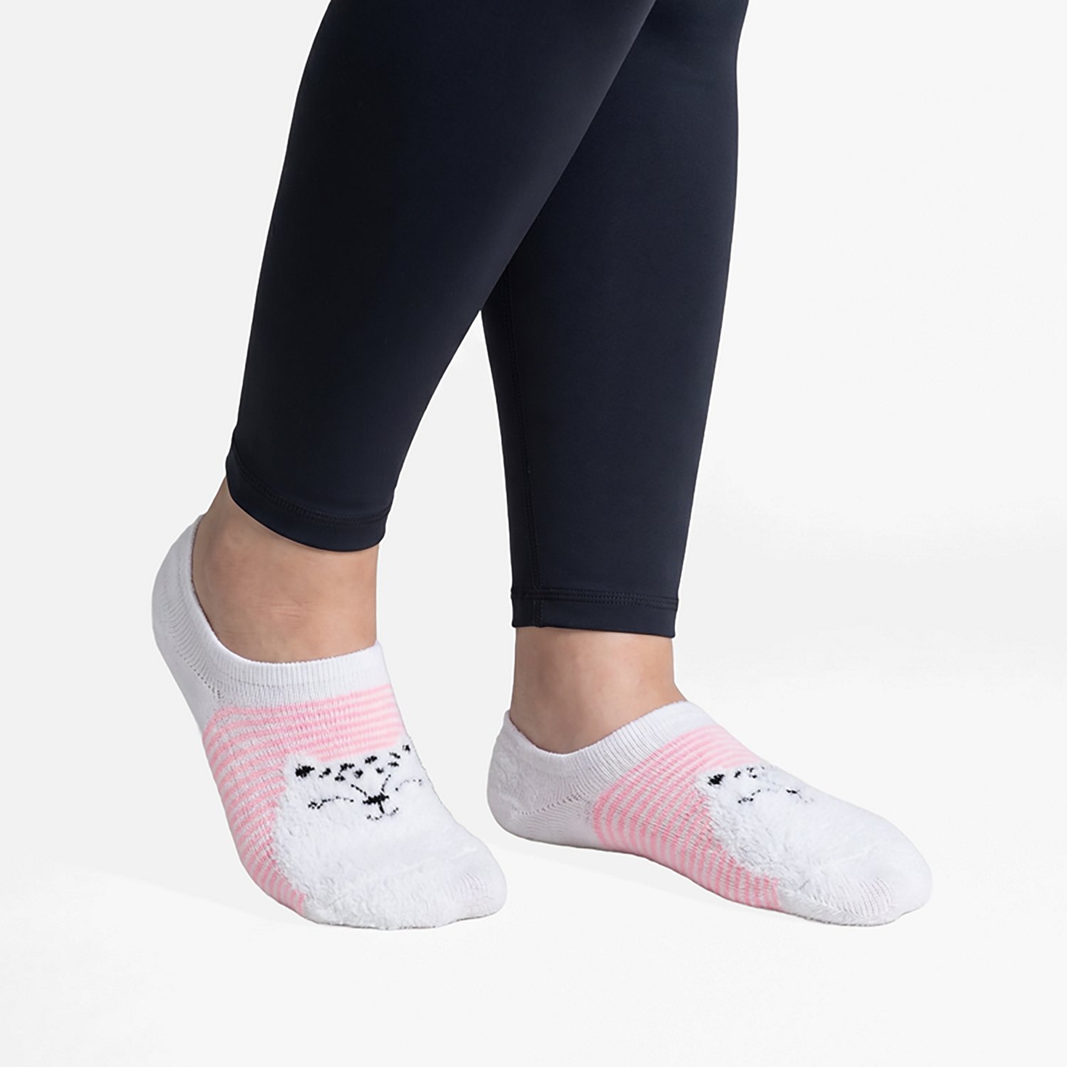 BCG Women’s Check Meowt Cat Footie Socks 6 Pack