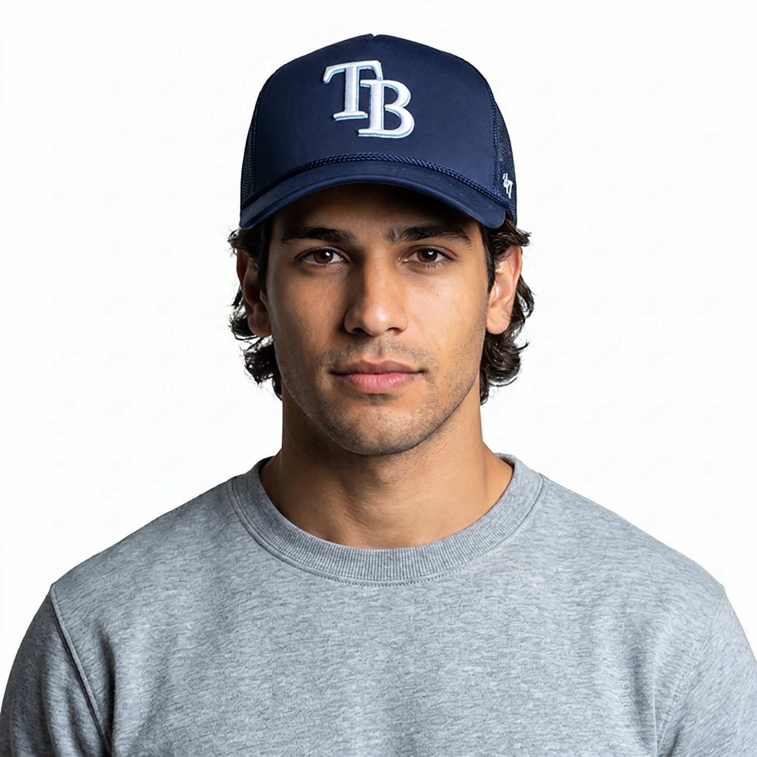 '47 Men's Tampa Bay Rays Foam Front Mesh Trucker Cap