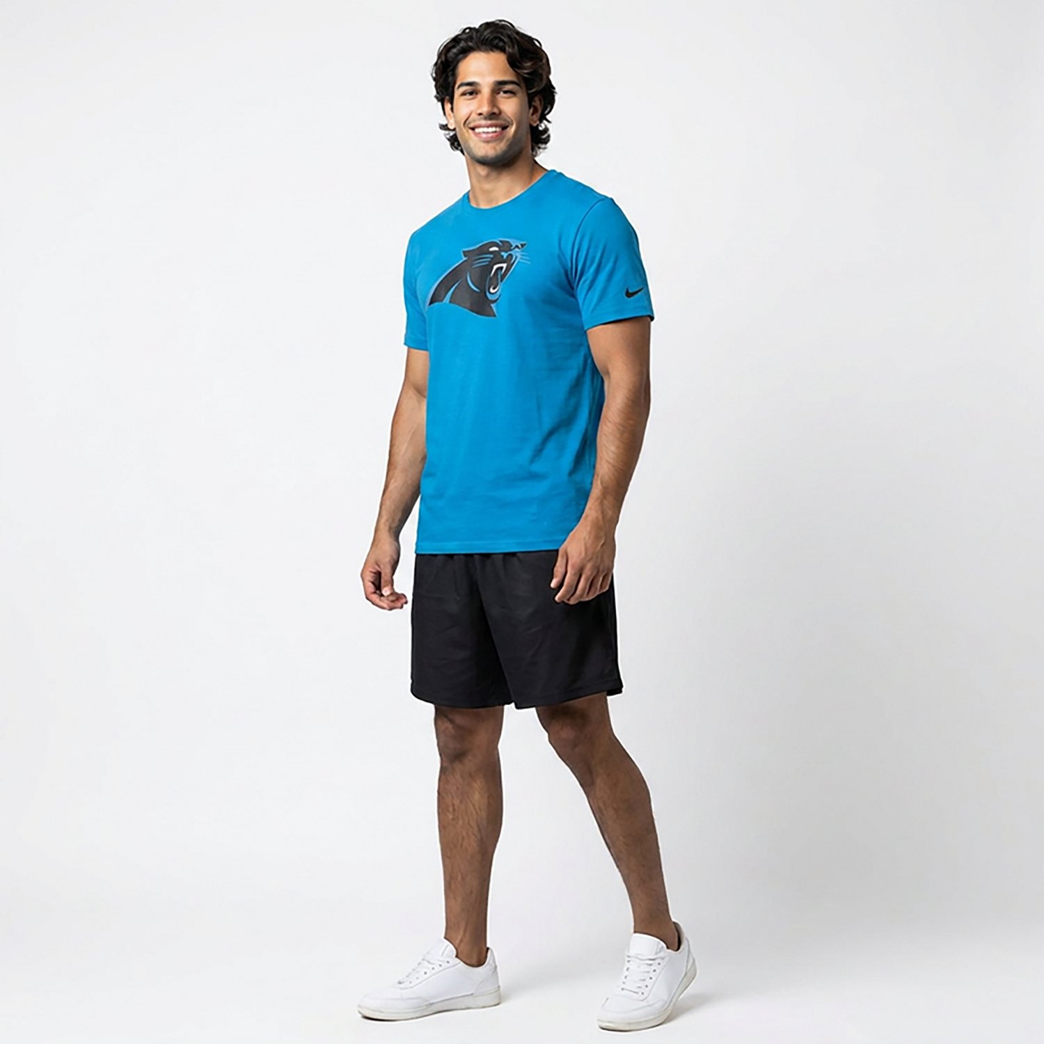 Nike Men's Carolina Panthers Logo Essential T-shirt - view number 2