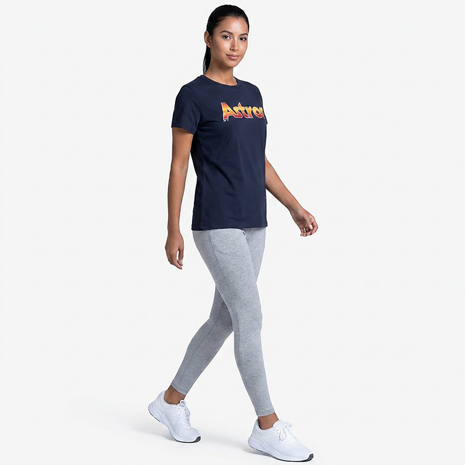 '47 Women's Houston Astros Vintage Premier Wordmark Frankie T-shirt                                                              - view number 3