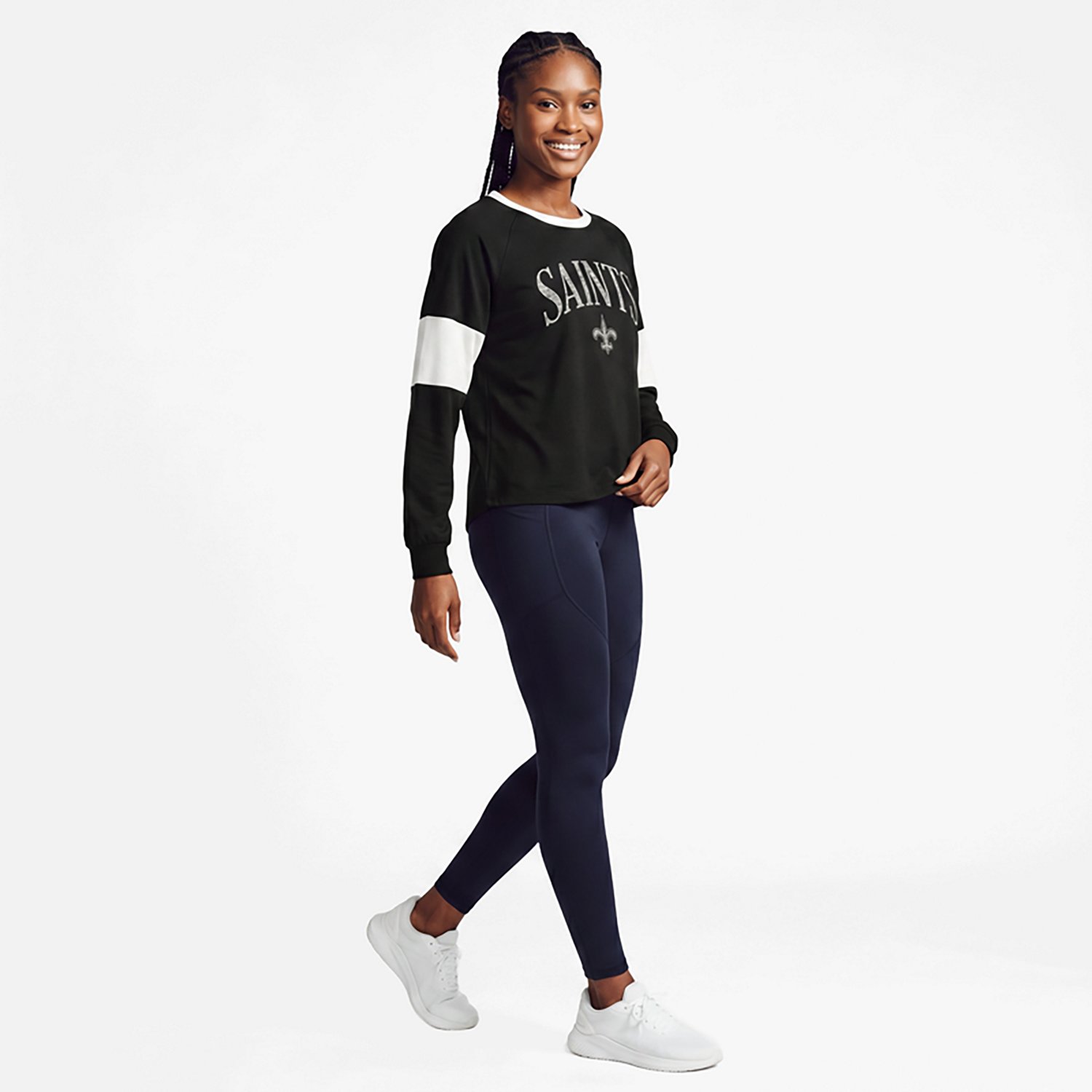 '47 Women's New Orleans Saints Upside Rhea Long Sleeve T-shirt - view number 2