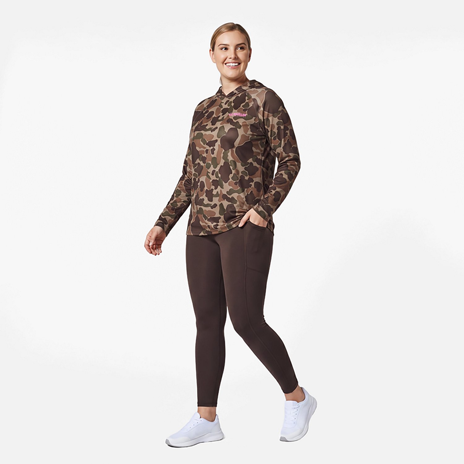 Magellan Outdoors Hunt Gear Women's Eagle Pass Tech Mesh Hooded Long Sleeve Shirt - view number 3