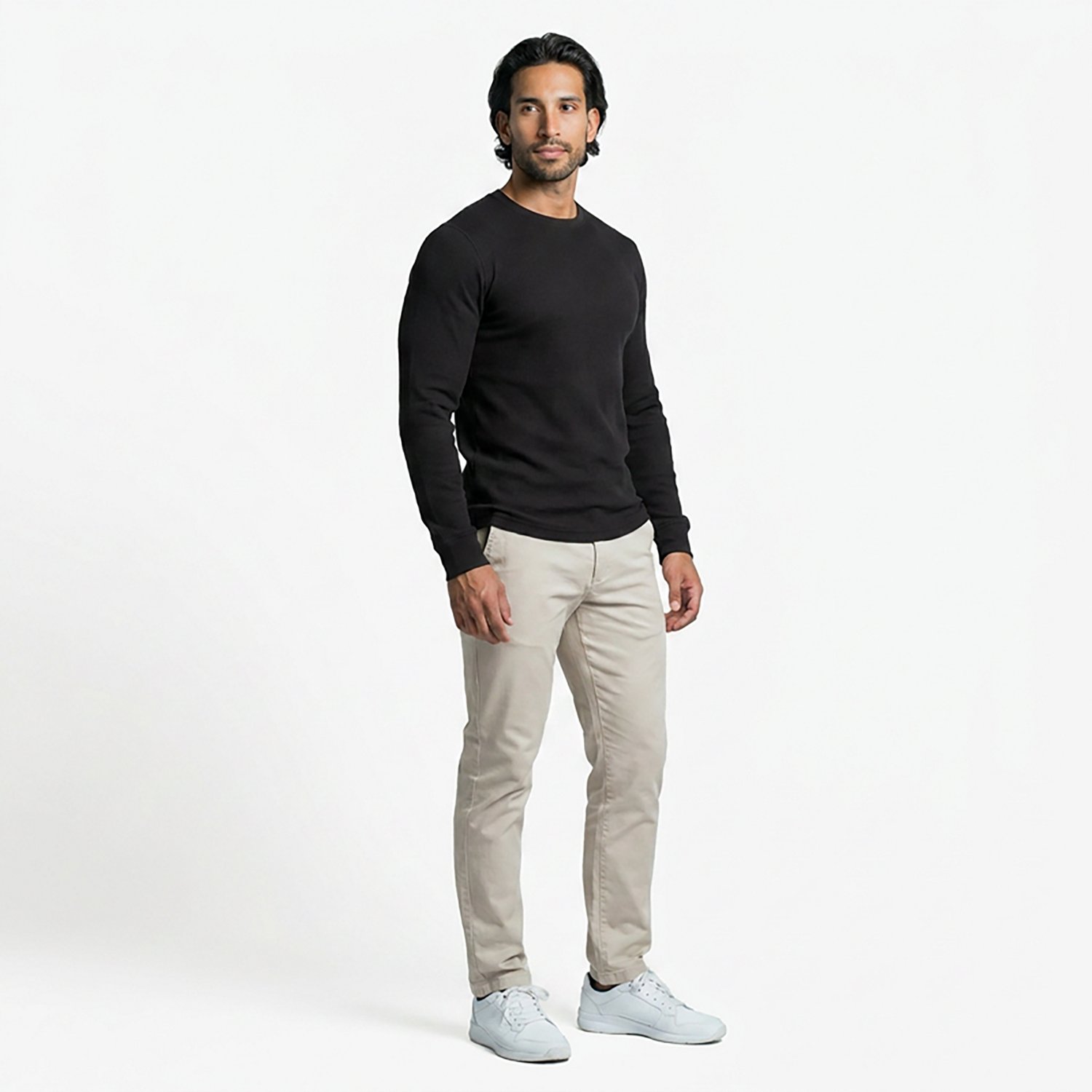 Magellan Outdoors Men's Thermal Waffle Long Sleeve Crew Baselayer Top