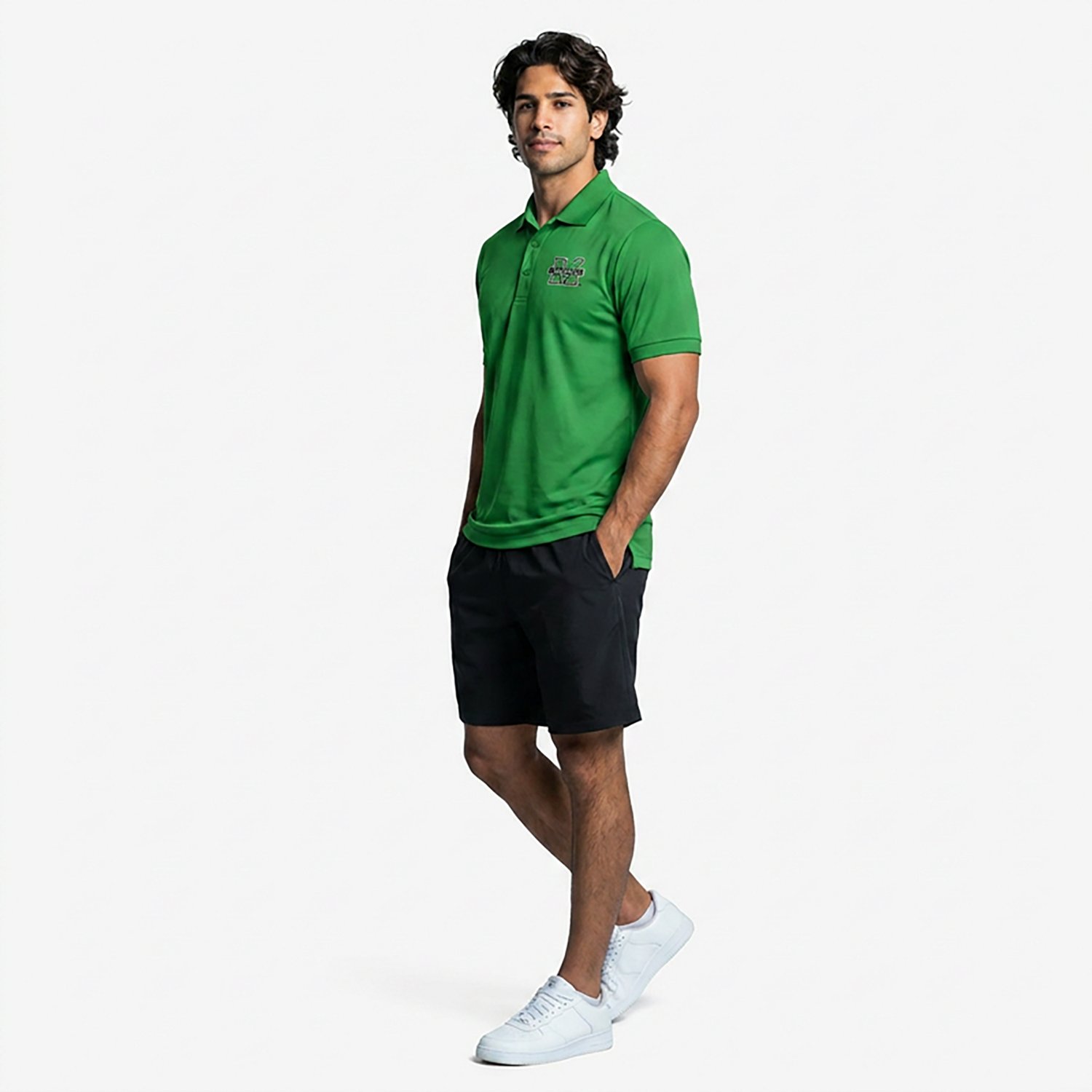 Antigua Men's Marshall University Legacy Pique Polo Shirt - view number 2