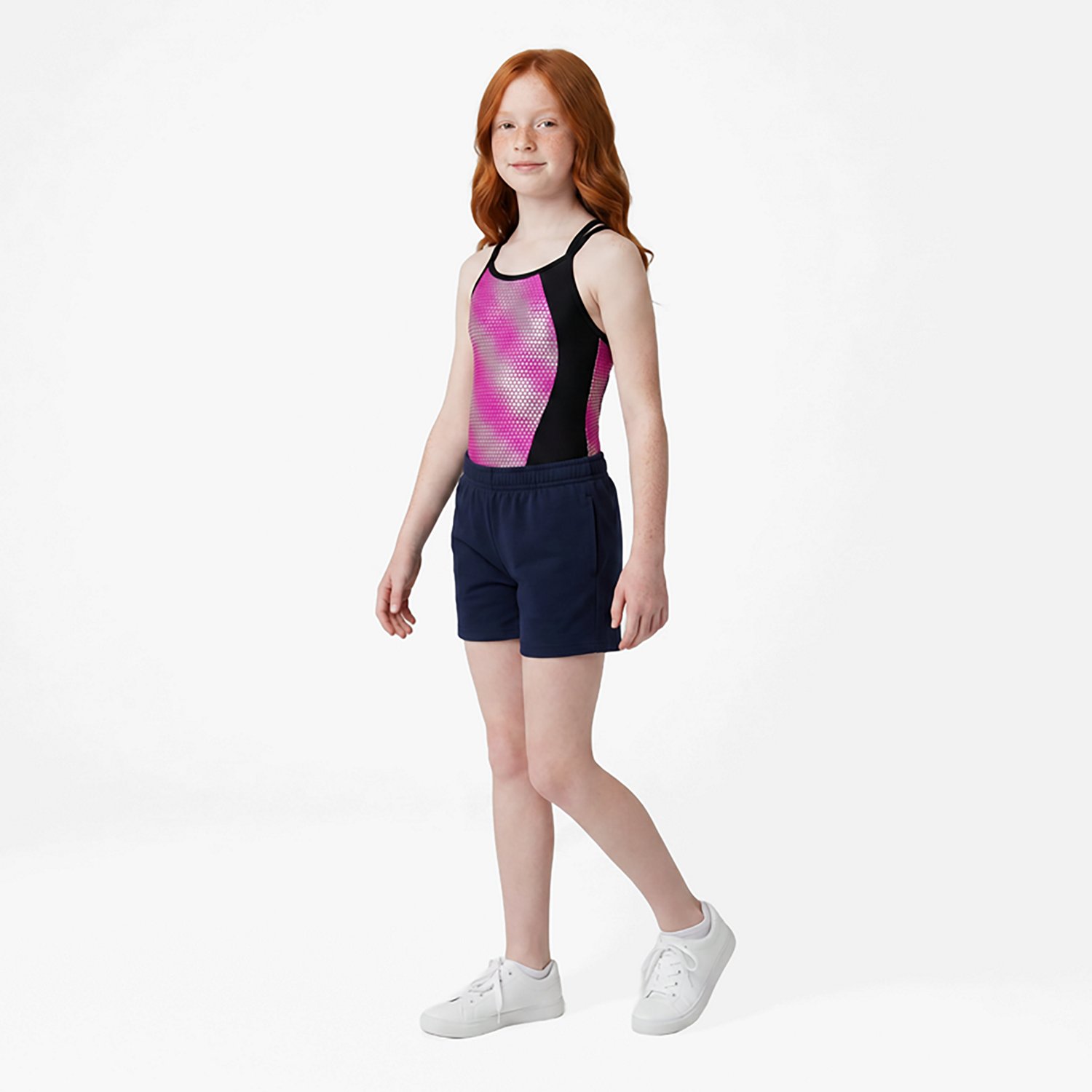 Rainbeau Moves Girls' Wavy Side Inset Tank Leotard - view number 3