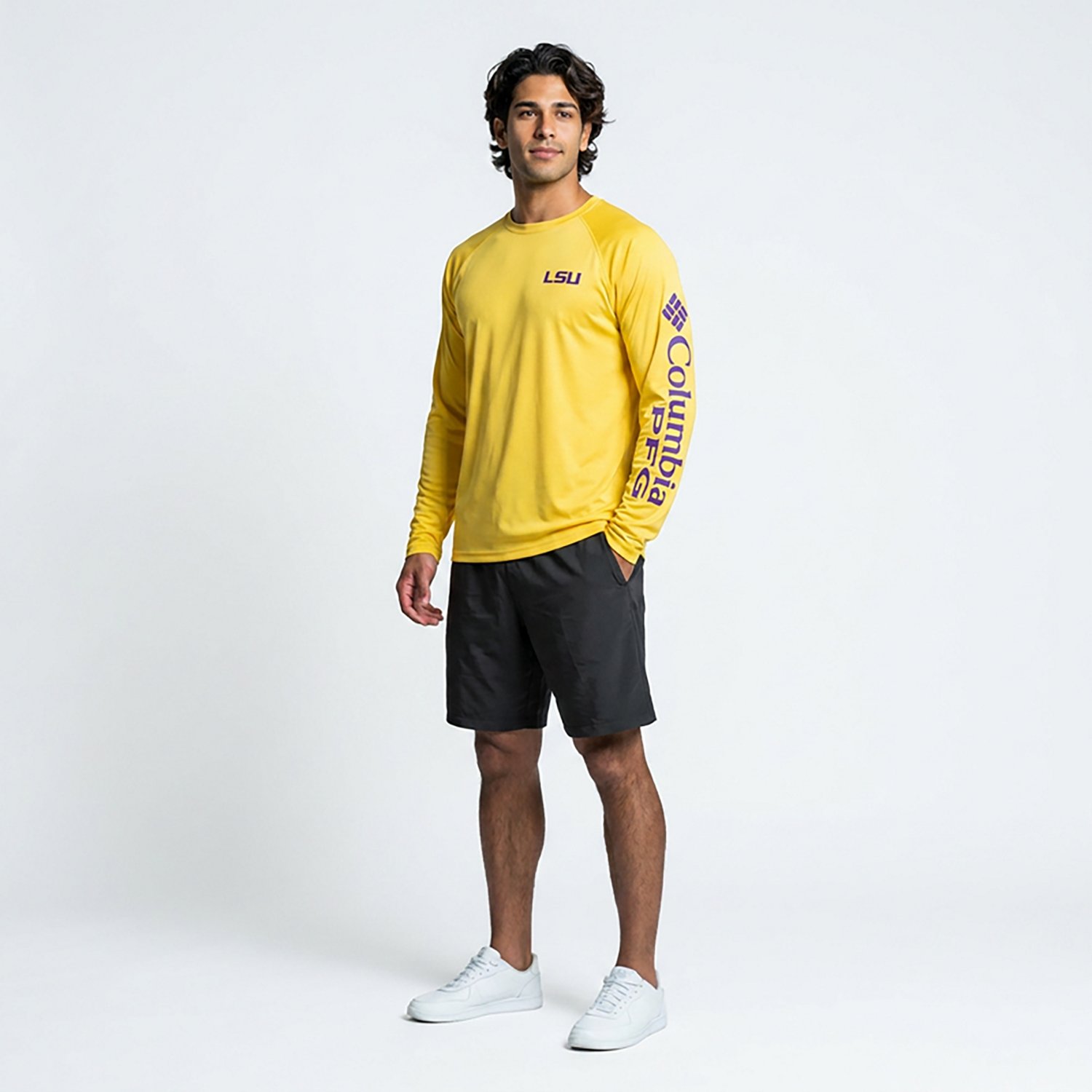 Columbia Sportswear Men's Louisiana State University Terminal Tackle Long Sleeve T-shirt
