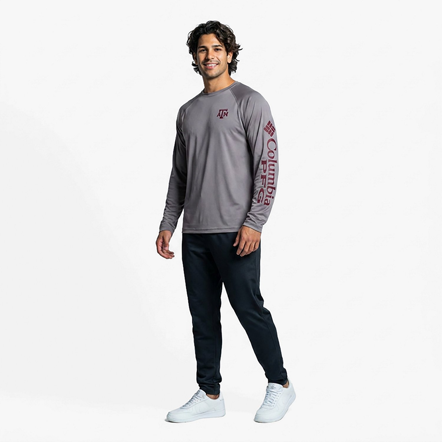 Columbia Sportswear Men's Texas A&M University Terminal Tackle Long Sleeve T-shirt - view number 8