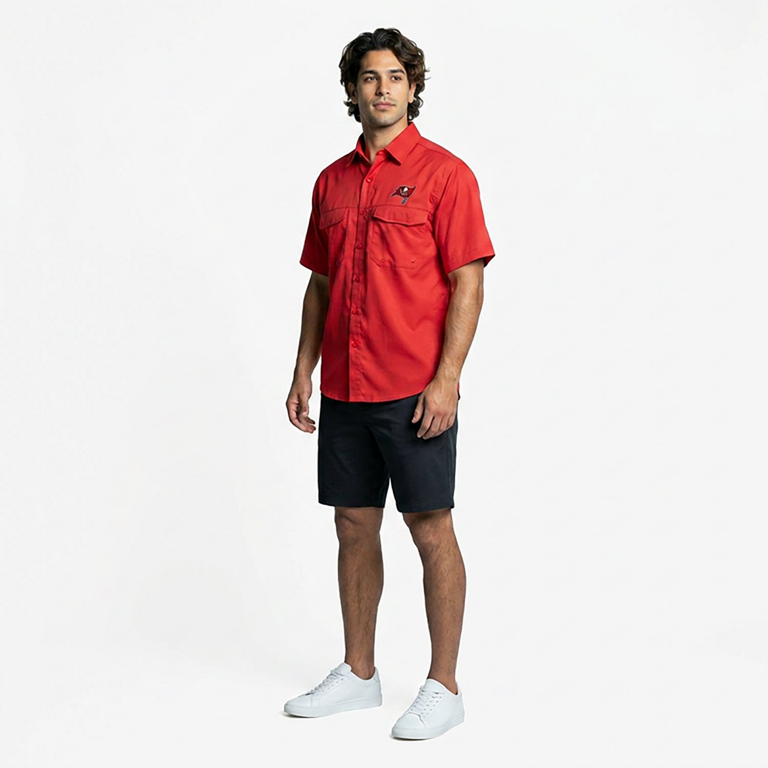 Antigua Men's Tampa Bay Buccaneers Game Day Woven Shirt                                                                          - view number 2