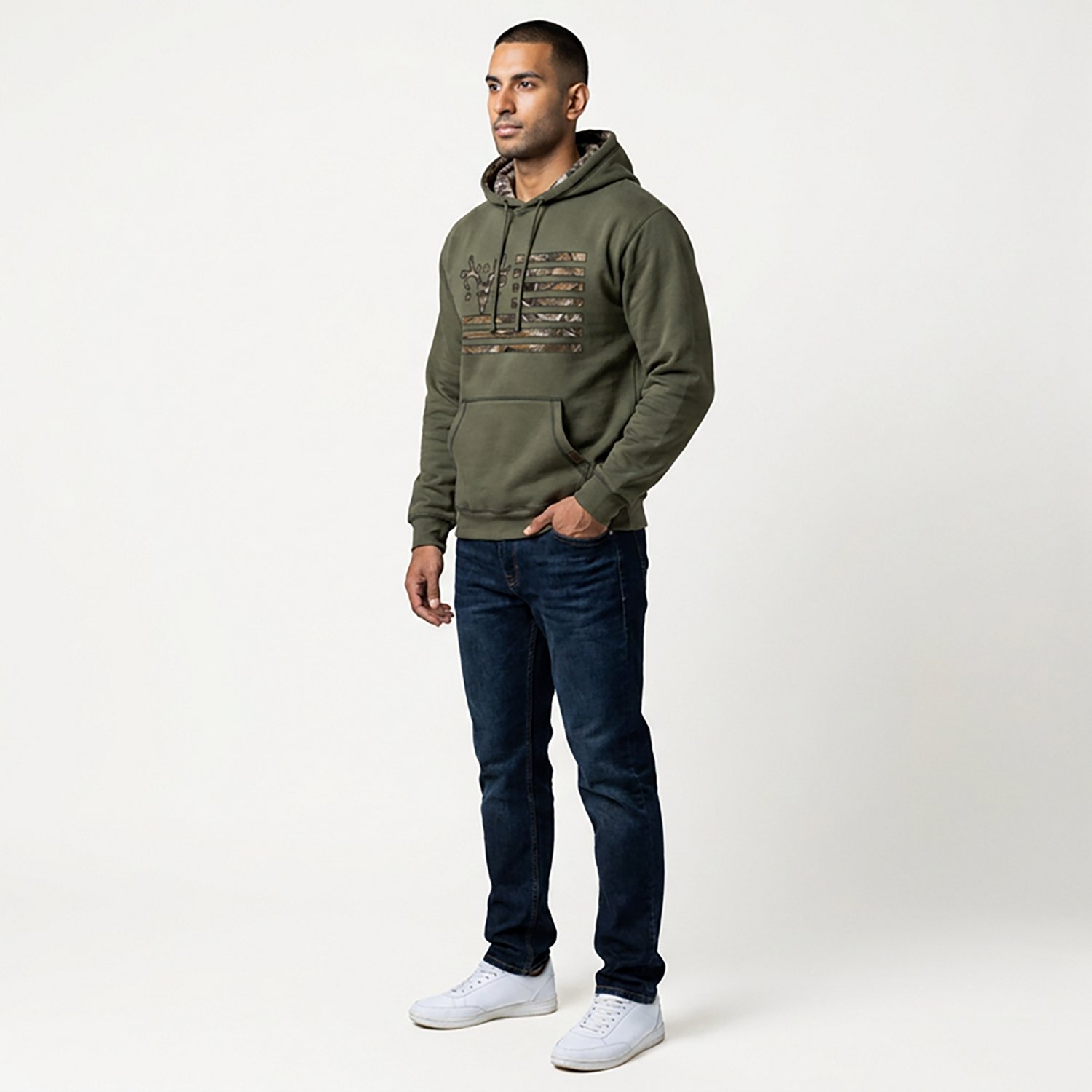Buck Wear Men's Hidden Skull Hoodie