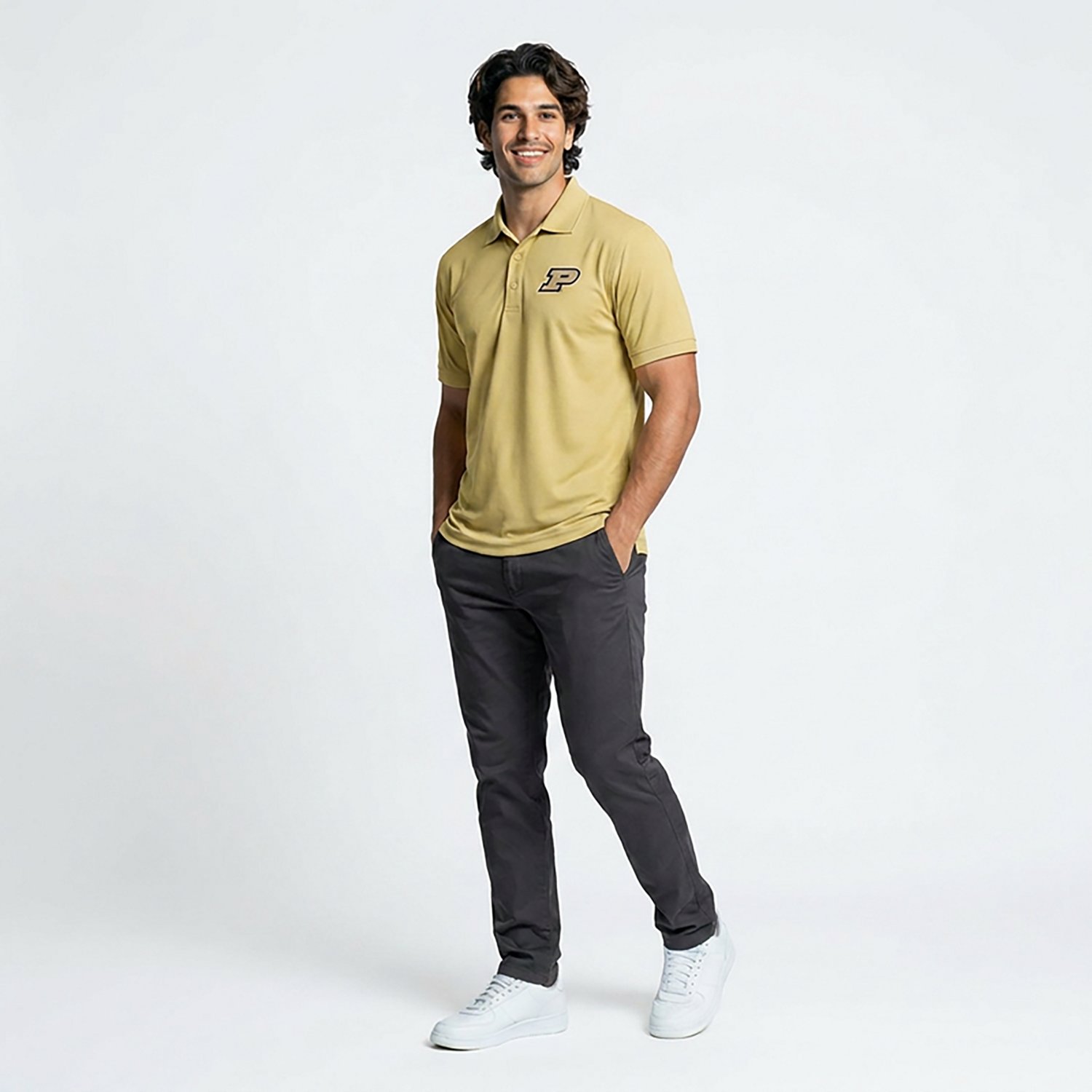 Antigua Men's Purdue University Legacy Pique Polo - view number 2