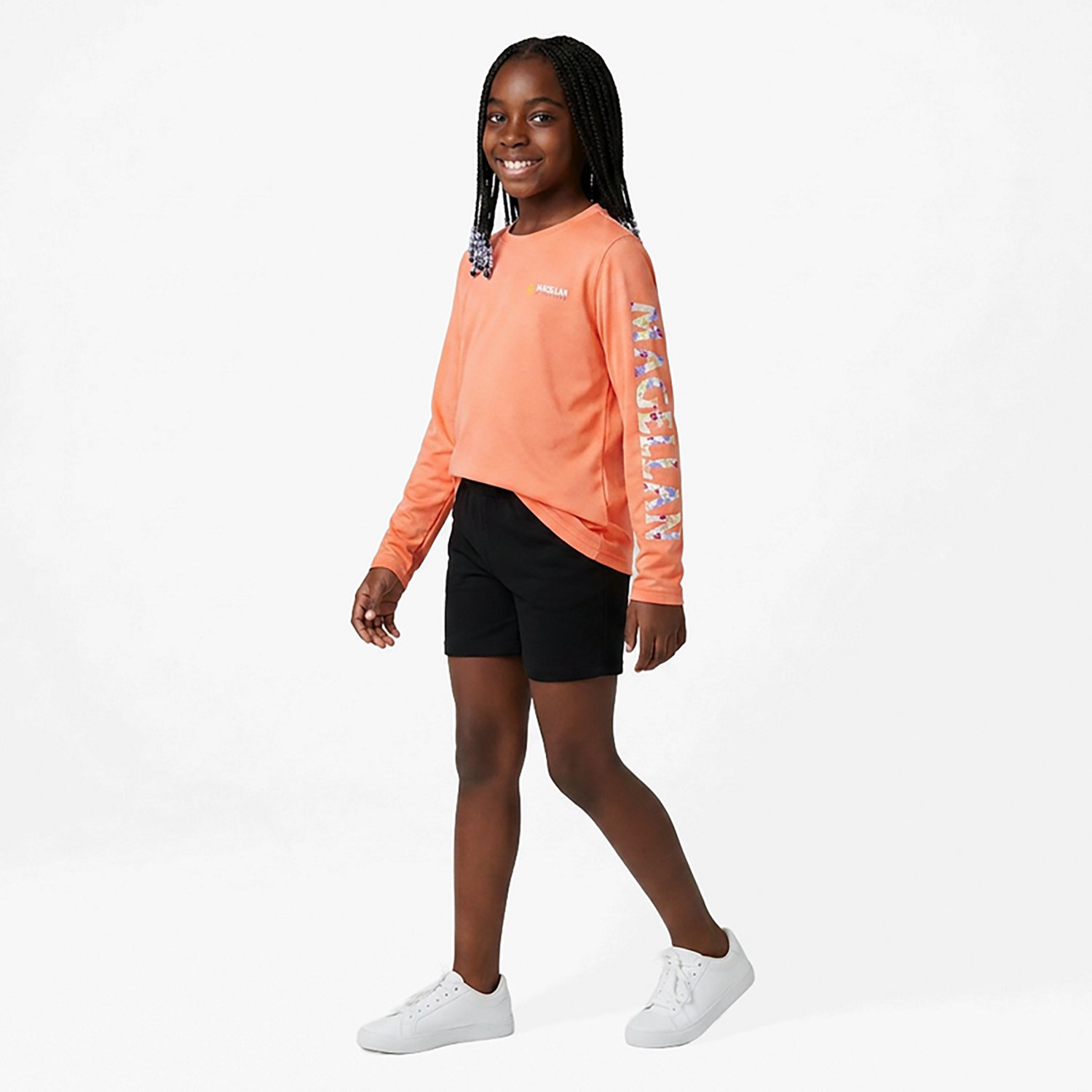 Magellan Outdoors Girls' Caddo Lake Logo Long Sleeve T-shirt | Academy