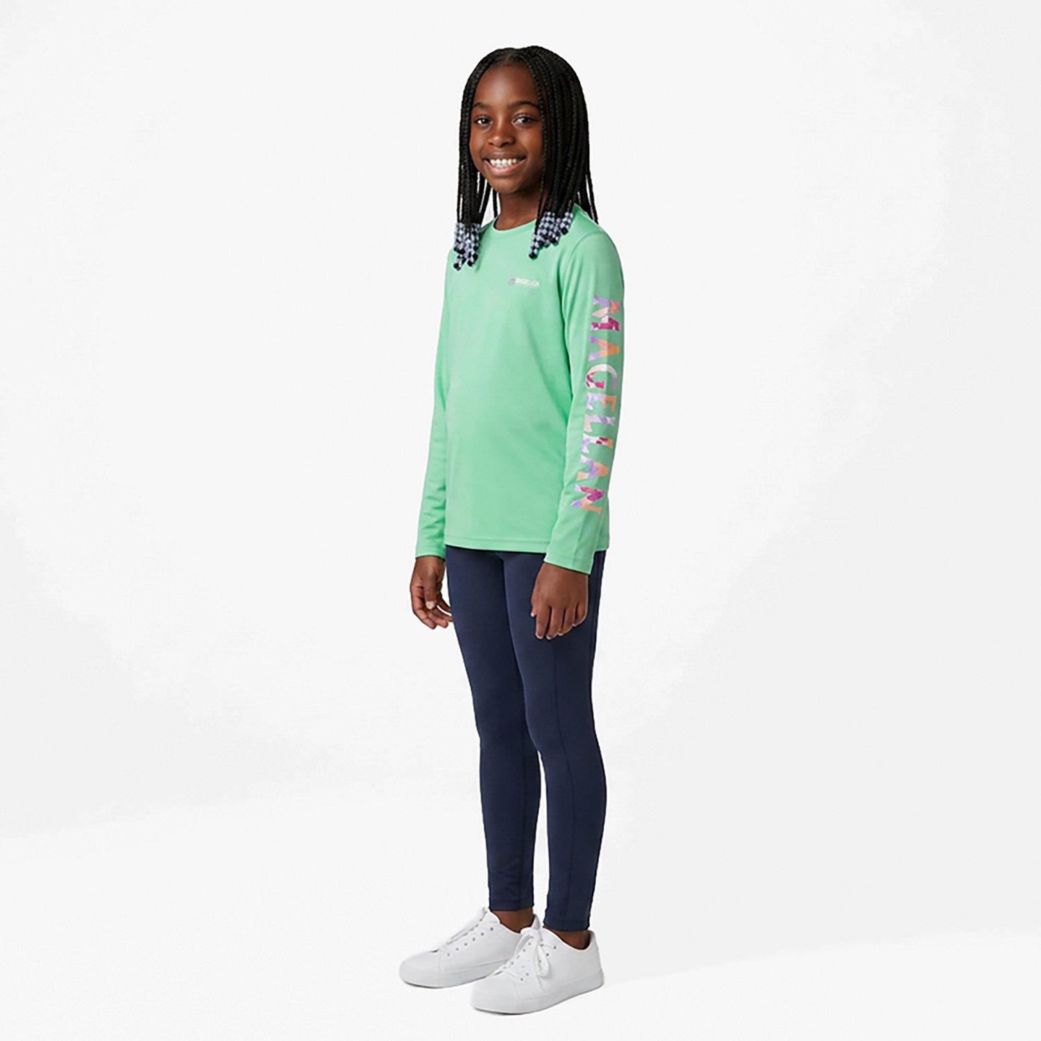 Magellan Outdoors Girls' Caddo Lake Logo Long Sleeve T-shirt                                                                     - view number 2