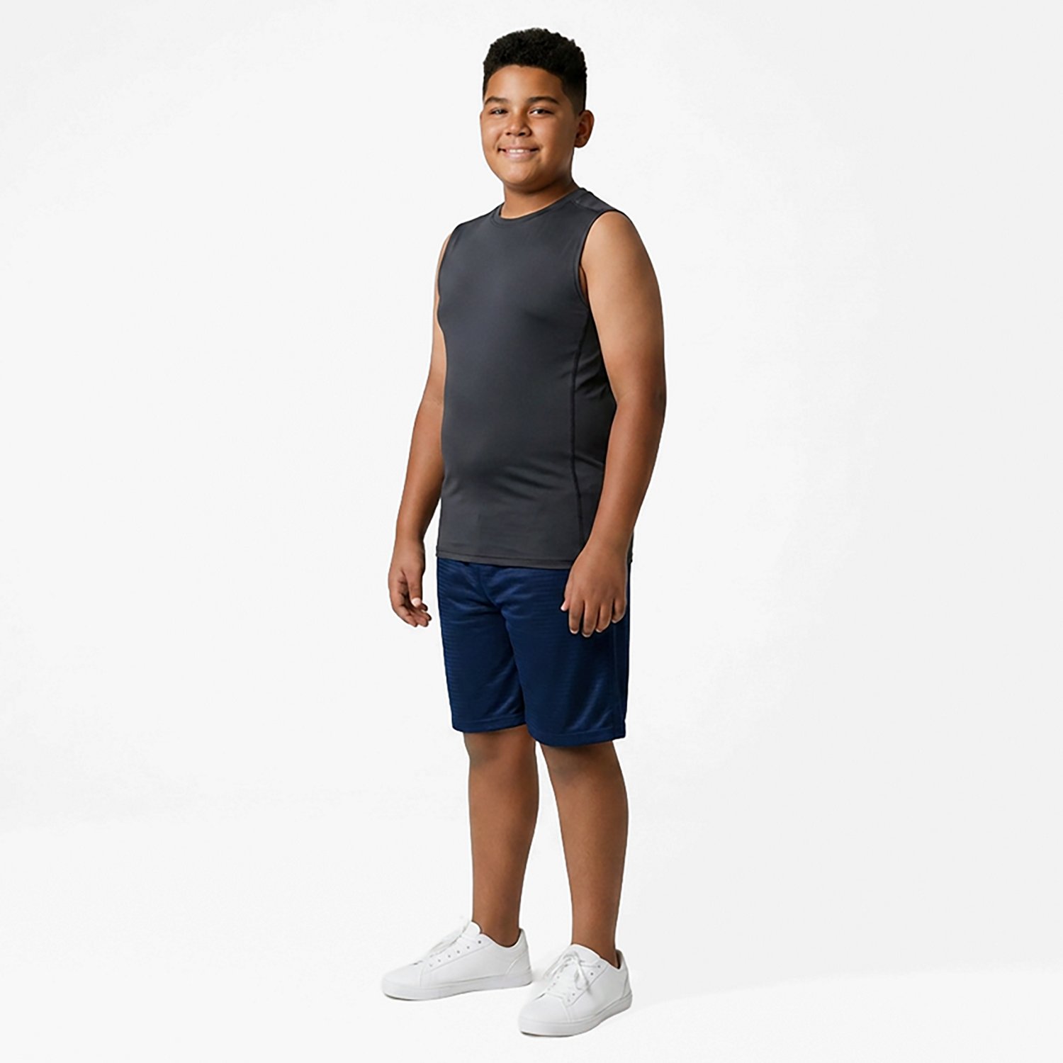 BCG Boys' Compression Sleeveless Training Top                                                                                    - view number 3