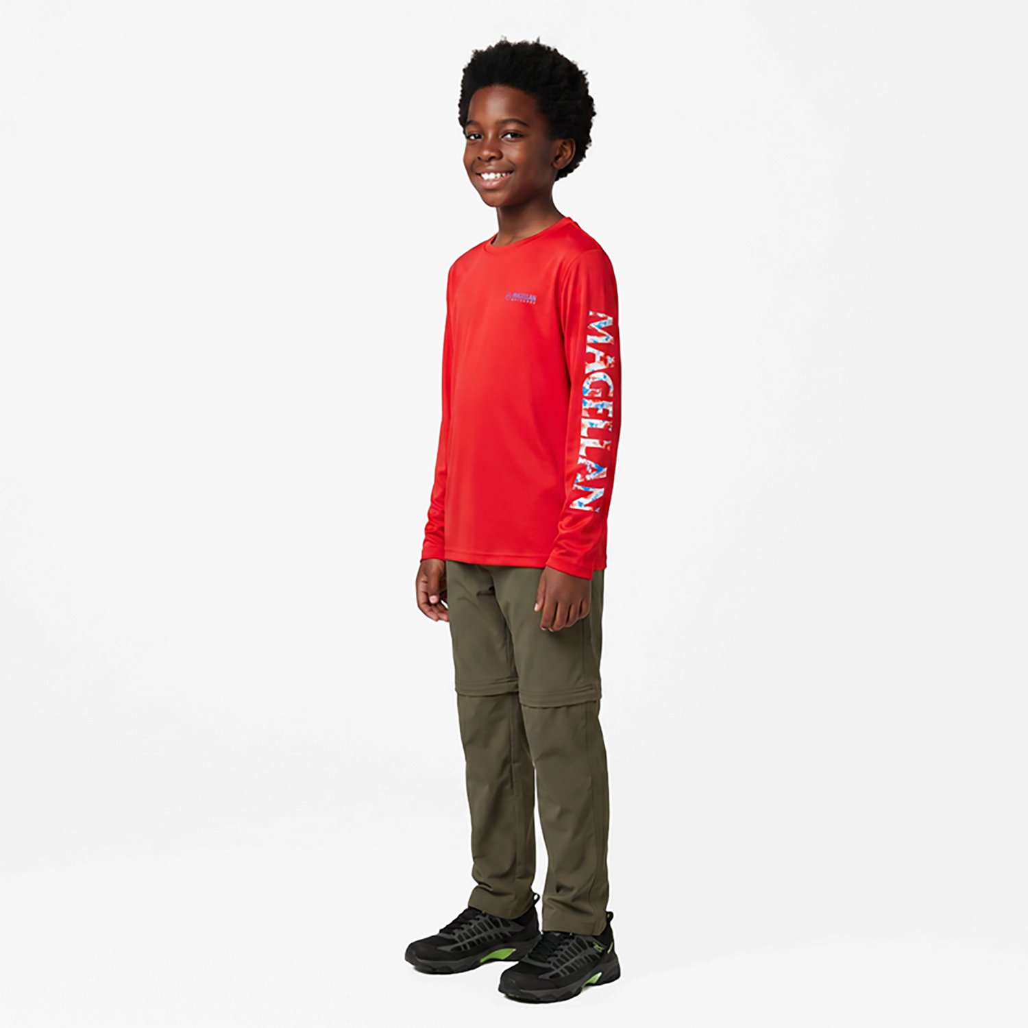 Magellan Outdoors Boys' Casting Crew Print Logo Fishing T-shirt - view number 3