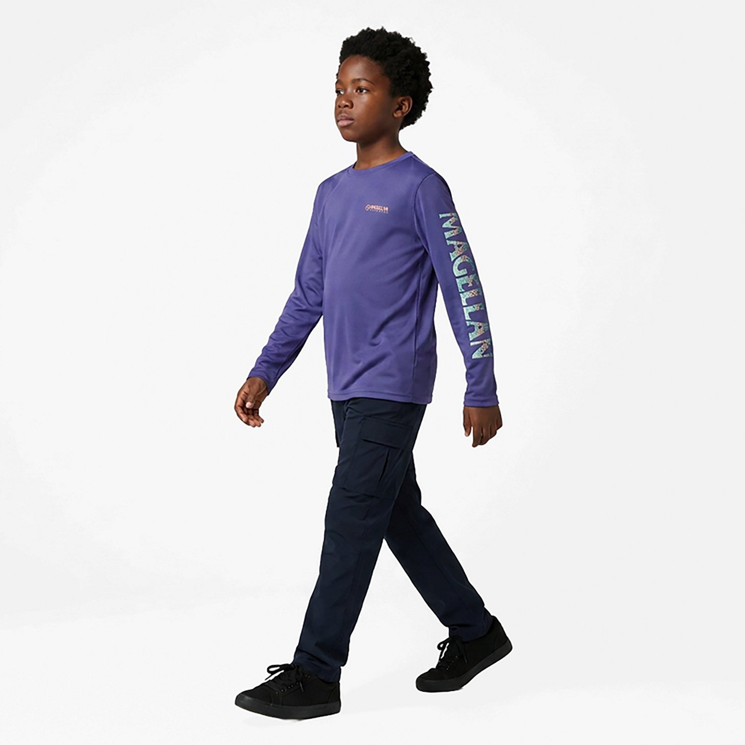 Magellan Outdoors Boys' Casting Crew Print Logo Fishing T-shirt - view number 3