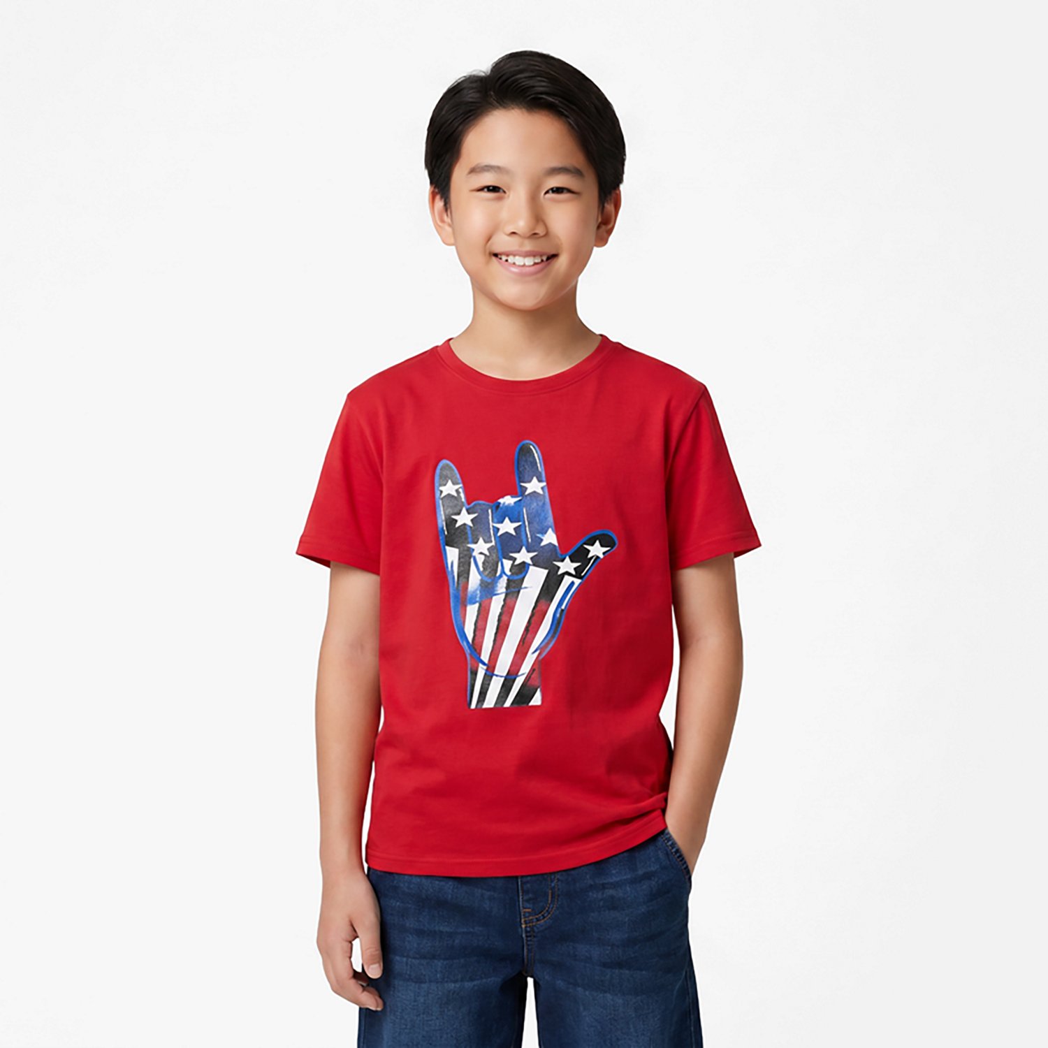 BCG Boys' ASL Americana Cotton T-shirt - view number 2