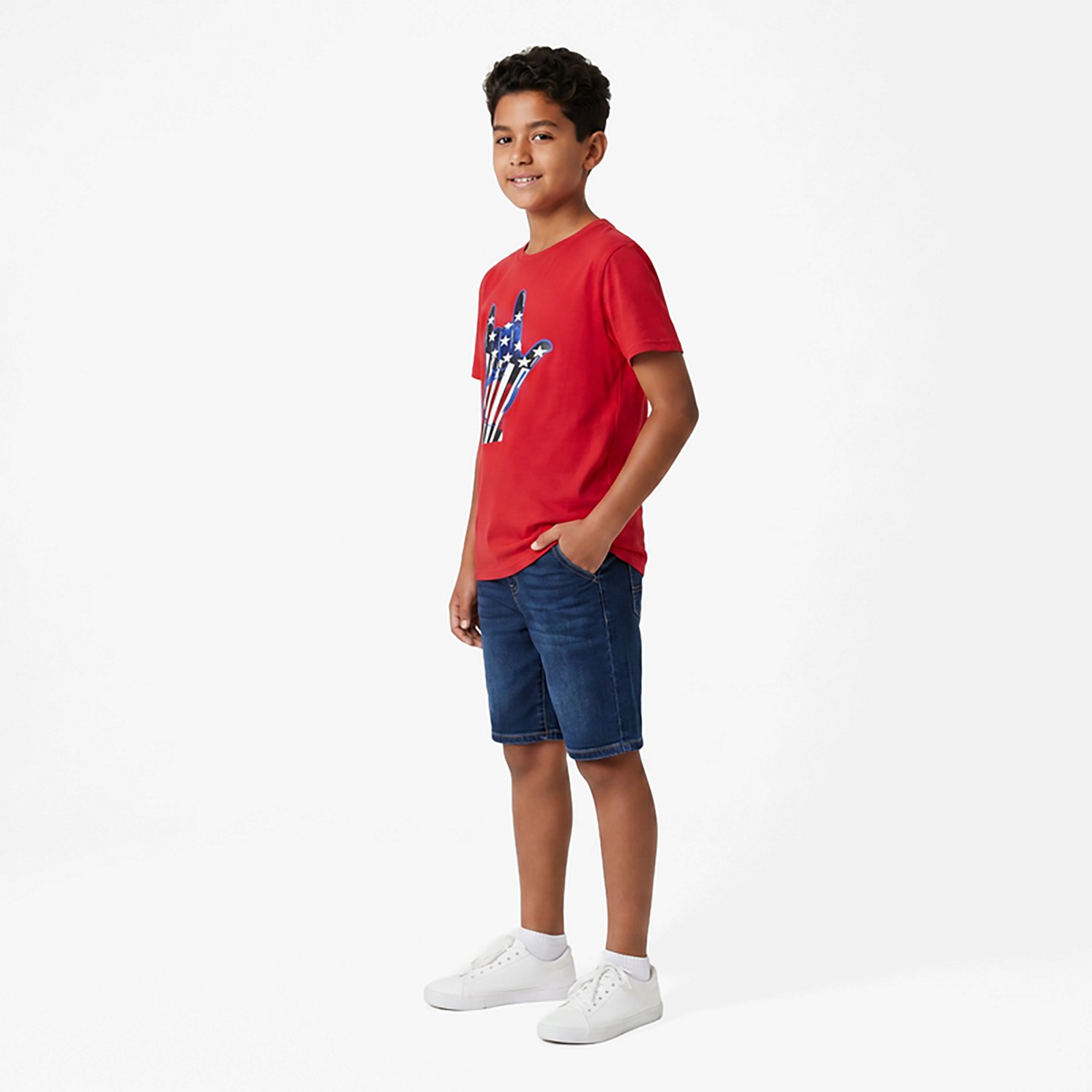 BCG Boys' ASL Americana Cotton T-shirt - view number 3