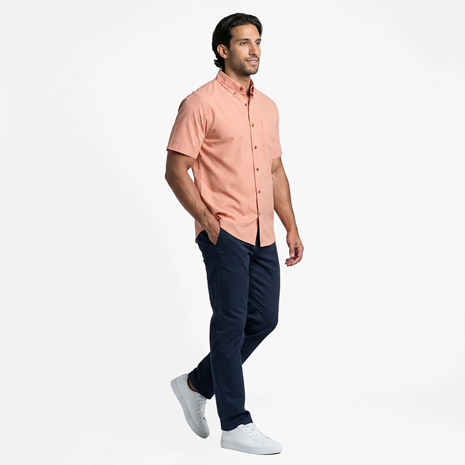 Magellan Outdoors Men's Summerville Solid Short Sleeve Shirt - view number 3