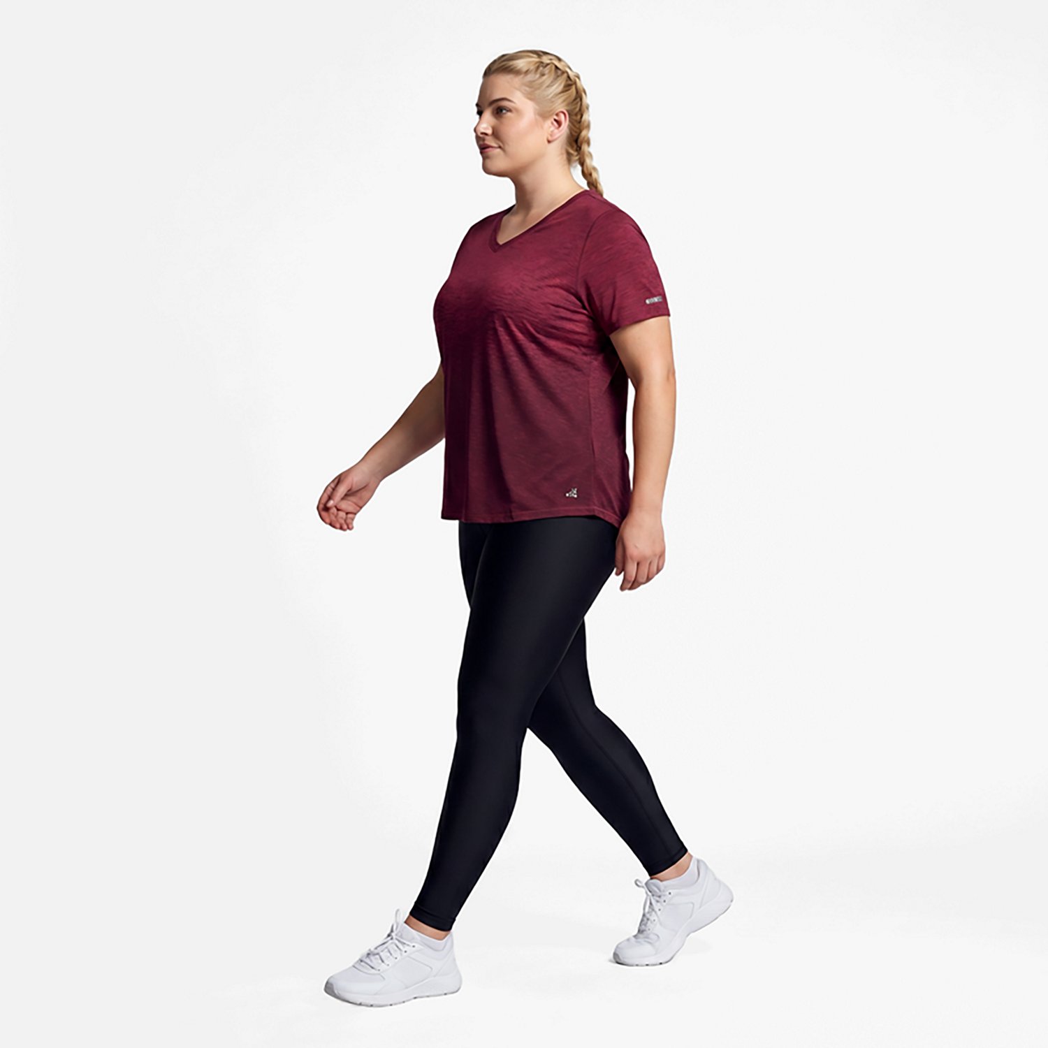 BCG Women's Ombre V-Neck Plus Size Training T-shirt                                                                              - view number 5