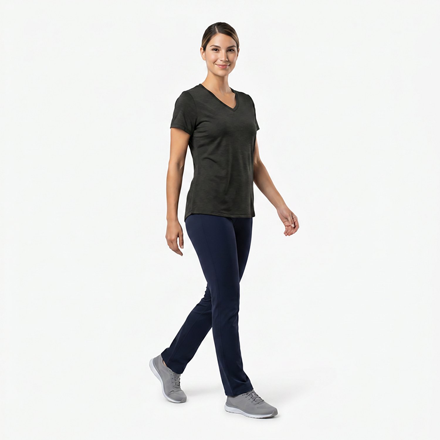 BCG Women's Turbo Melange V-neck T-shirt - view number 2