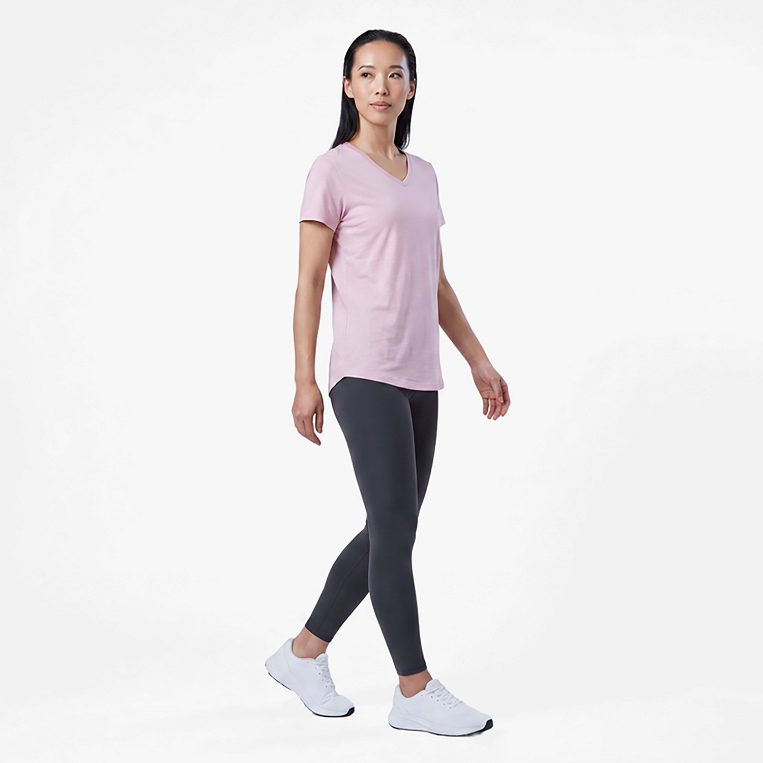 BCG Women's Turbo Melange V-neck T-shirt - view number 3
