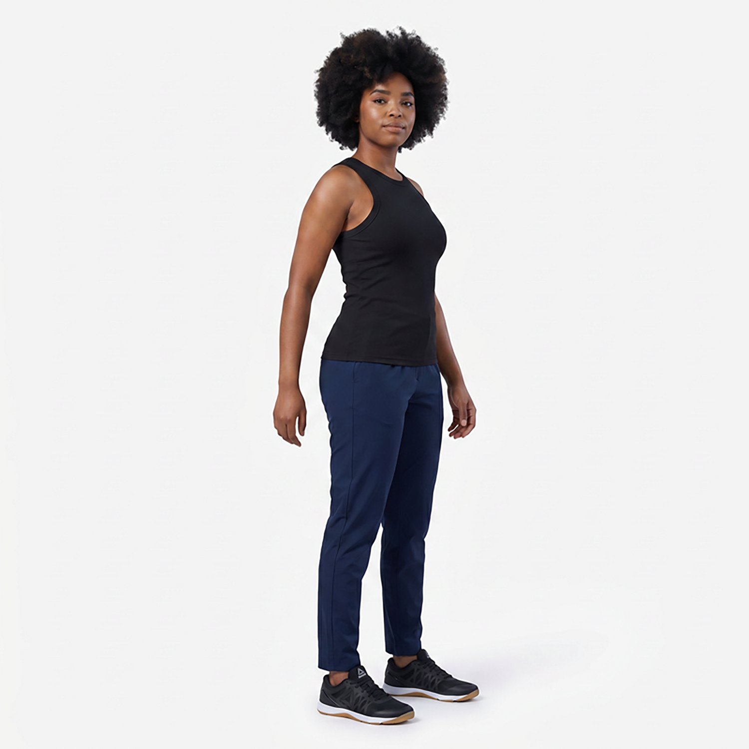 BCG Women's Sign High Neck Solid Rib Tank Top - view number 2