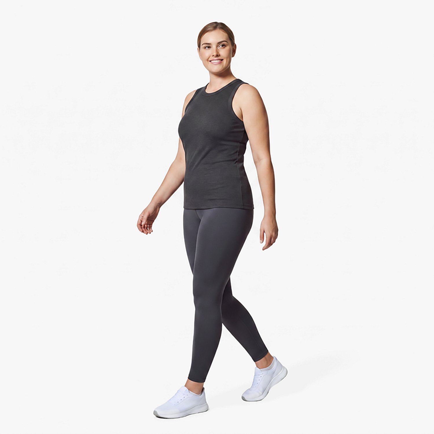 BCG Women's Sign High Neck Solid Rib Tank Top - view number 2