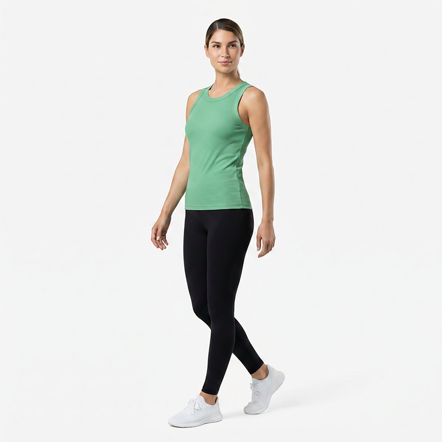 BCG Women's Sign High Neck Solid Rib Tank Top - view number 2