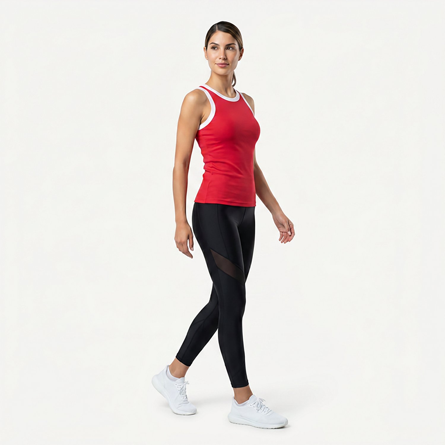 BCG Women's Sign High Neck Solid Rib Tank Top - view number 2