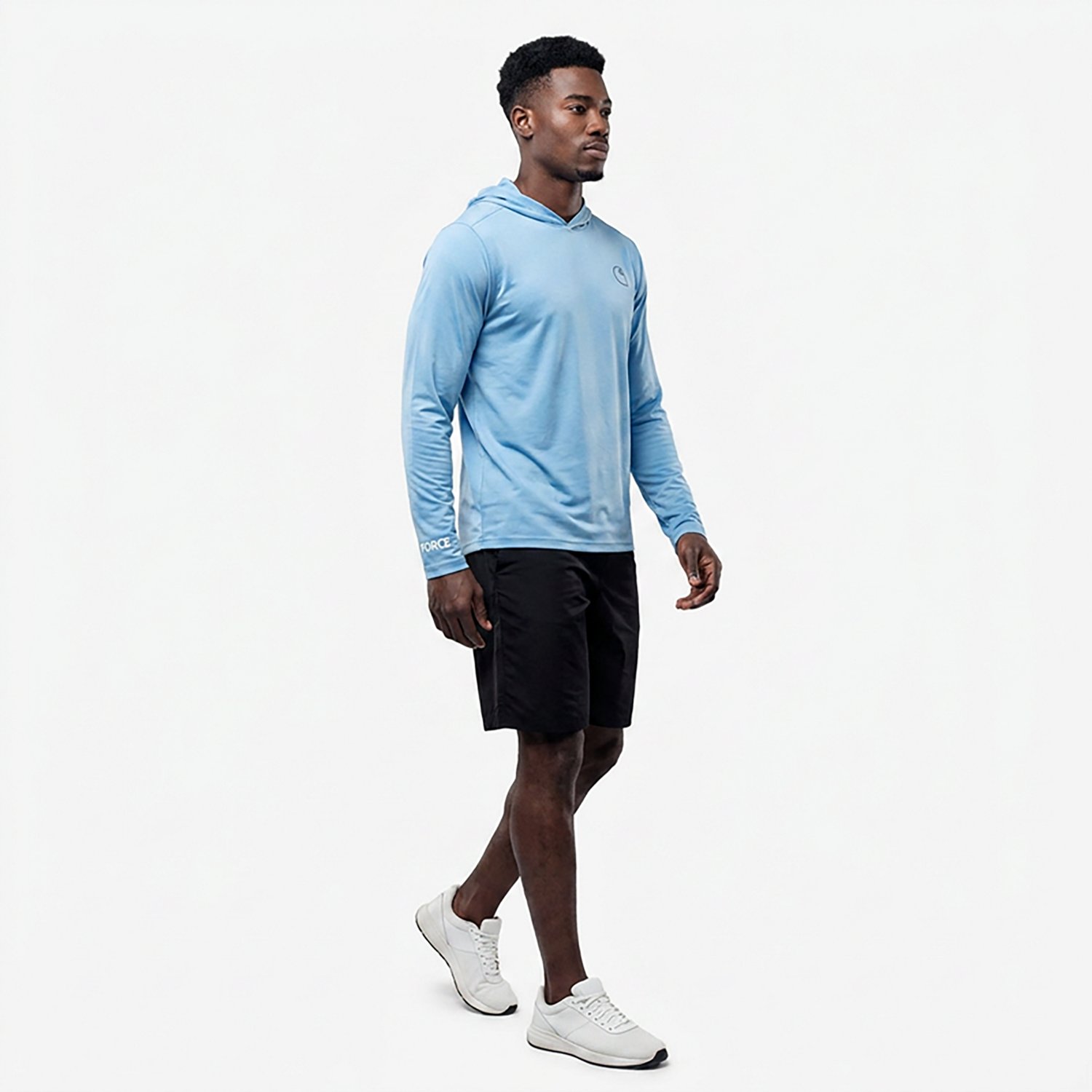 Carhartt Men's Force Sun Defender Lightweight Hooded Long Sleeve T-shirt                                                         - view number 3