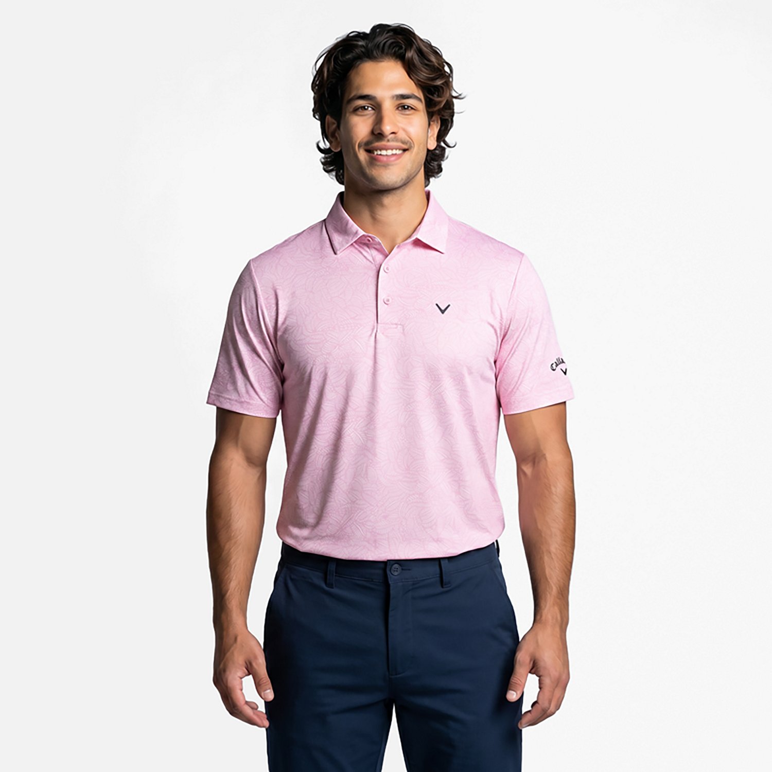 Callaway Men's All Over Palm Polo Shirt