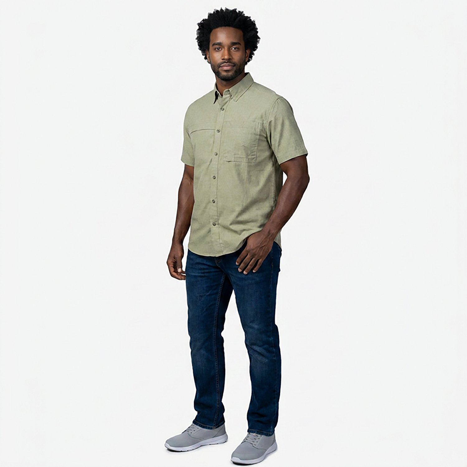 Magellan Outdoors Men's Hickory Canyon Ventilation Short Sleeve Shirt - view number 3