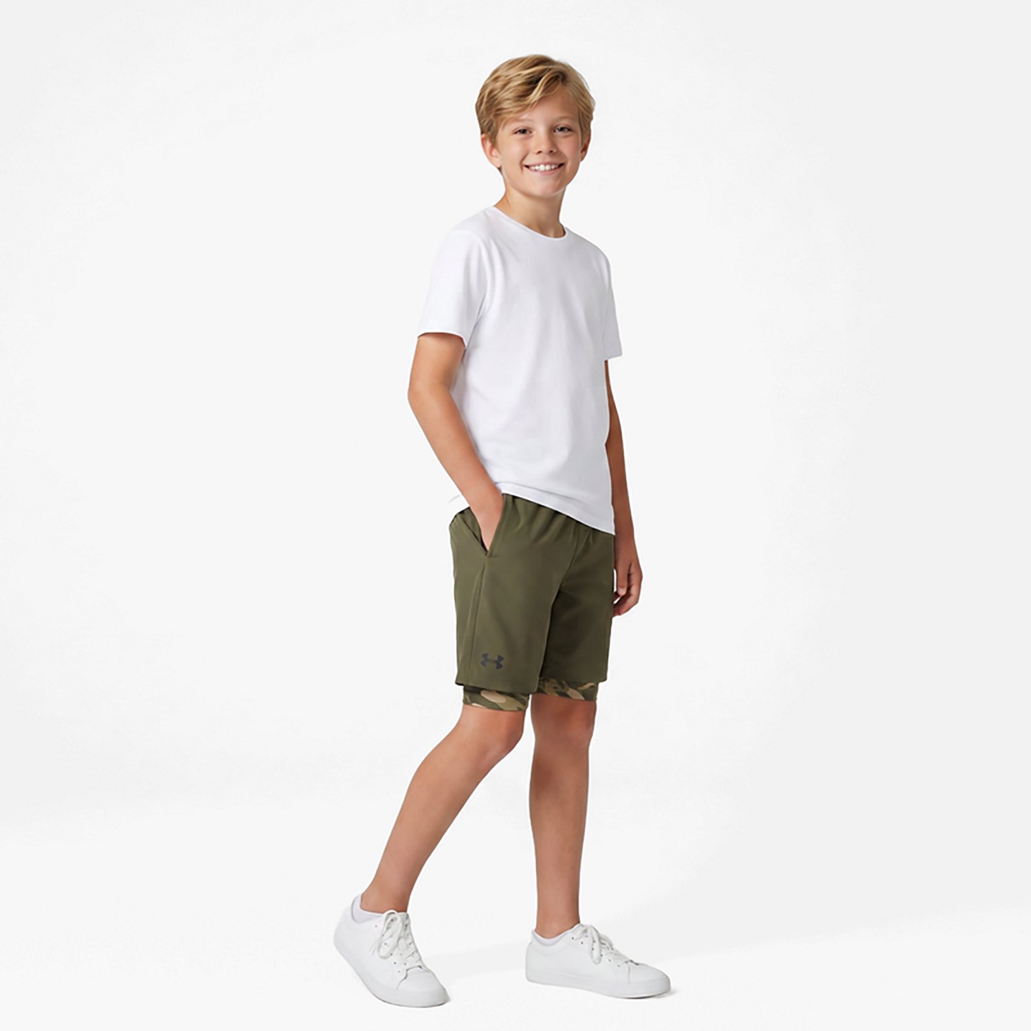 Under Armour Boys' 2-in-1 Shorts 5 in