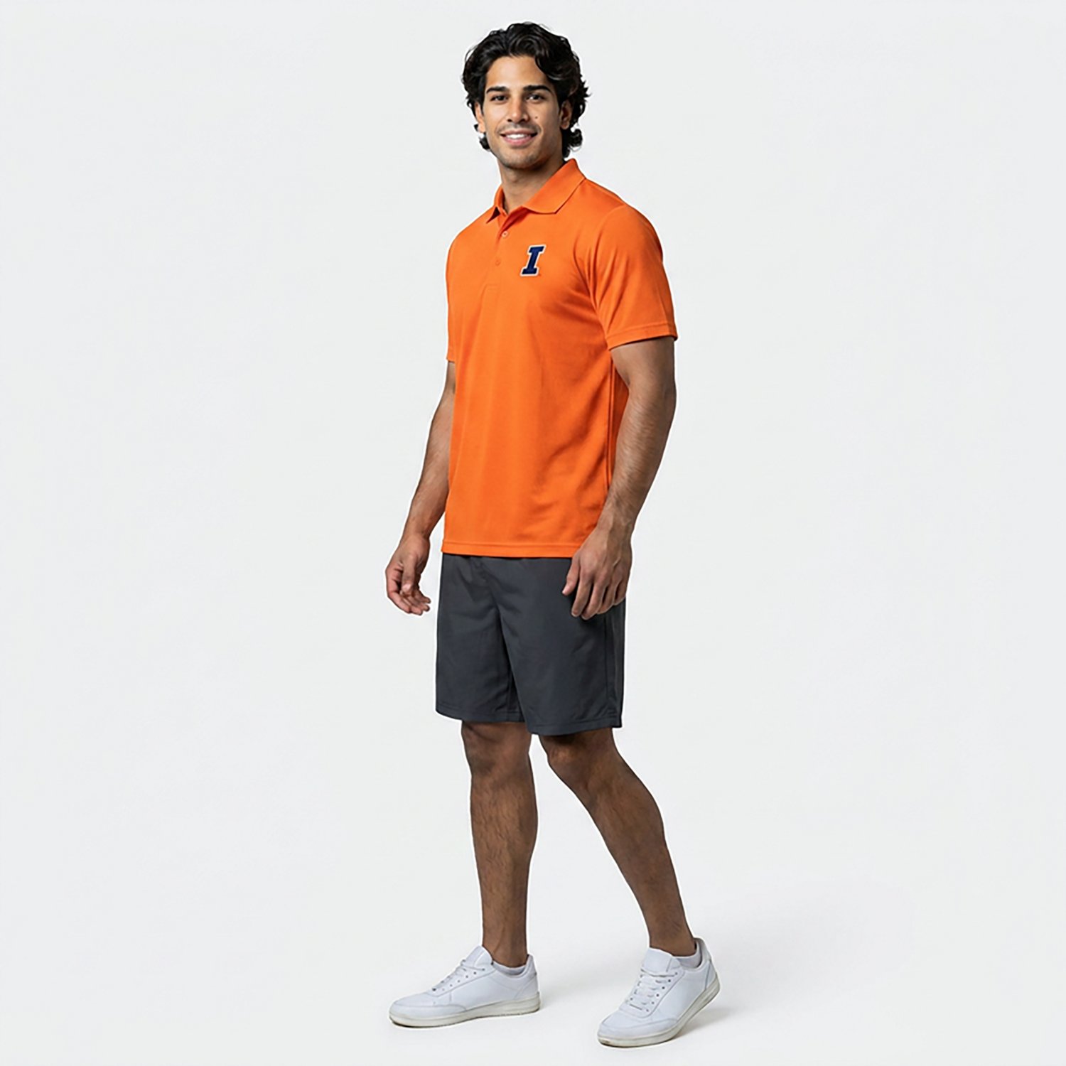 Antigua Men's University of Illinois Legacy Pique Polo Shirt                                                                     - view number 3