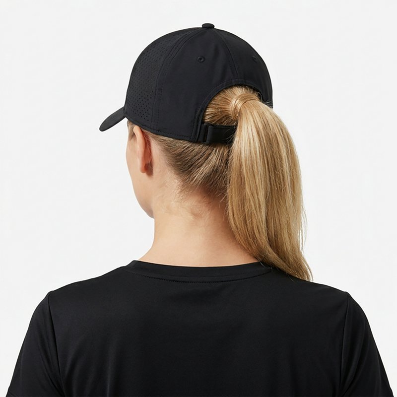 Under Armour Launch Adjustable Cap for Ladies - Black/Black/Reflective