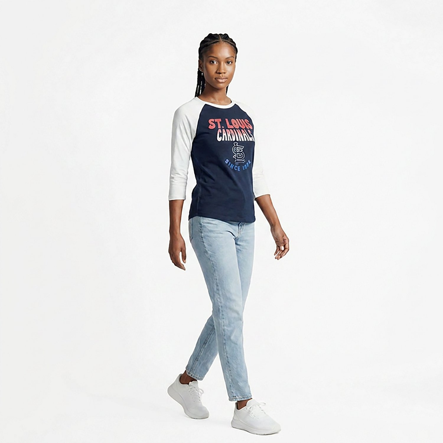 '47 Women's St. Louis Cardinals Harmony Ava Raglan T-shirt - view number 3