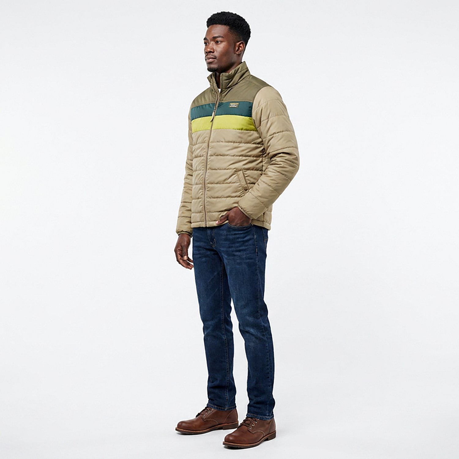 Men's Mountain Colorblock Classic Puffer Jacket