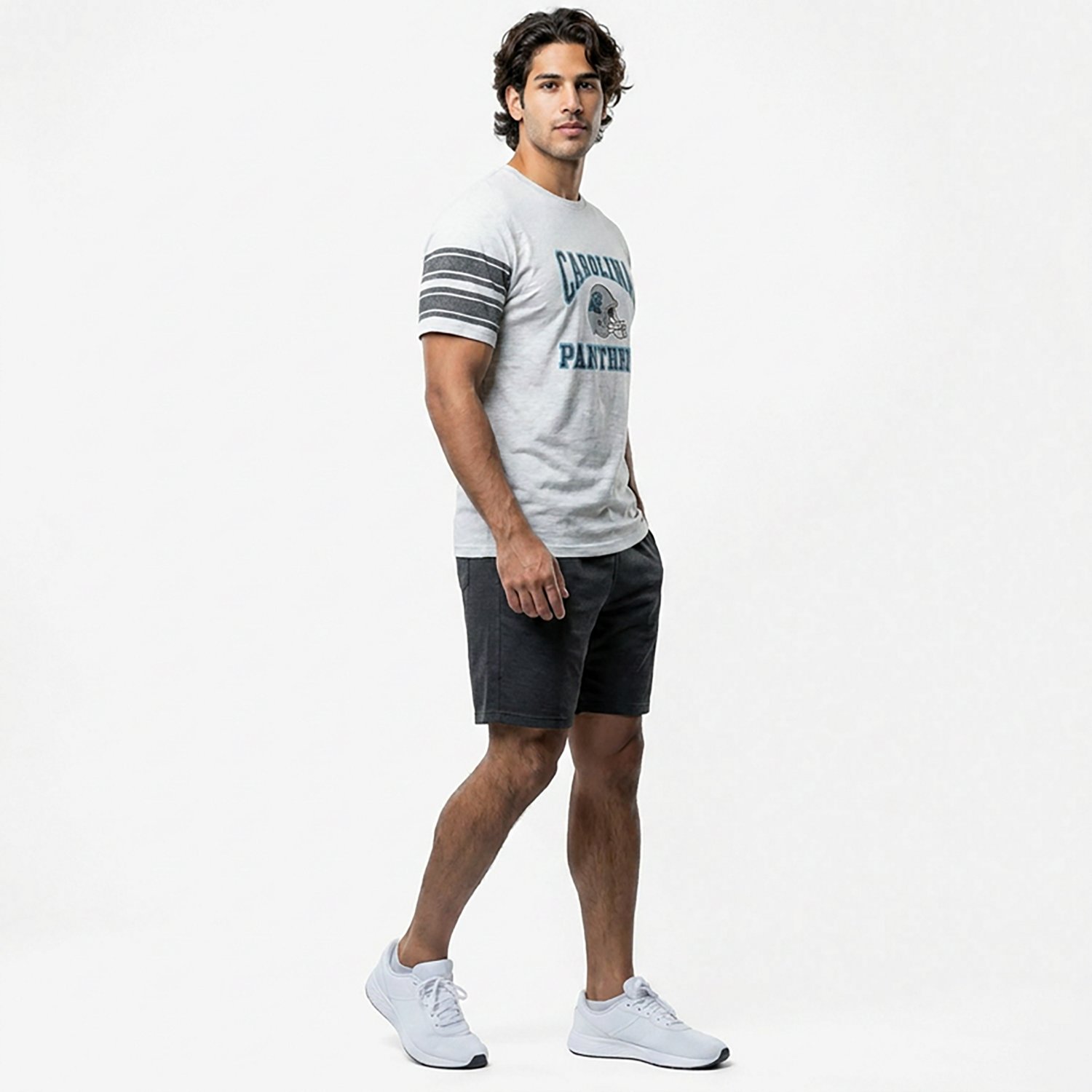'47 Men's Carolina Panthers Arena Arch Holyoke T-shirt