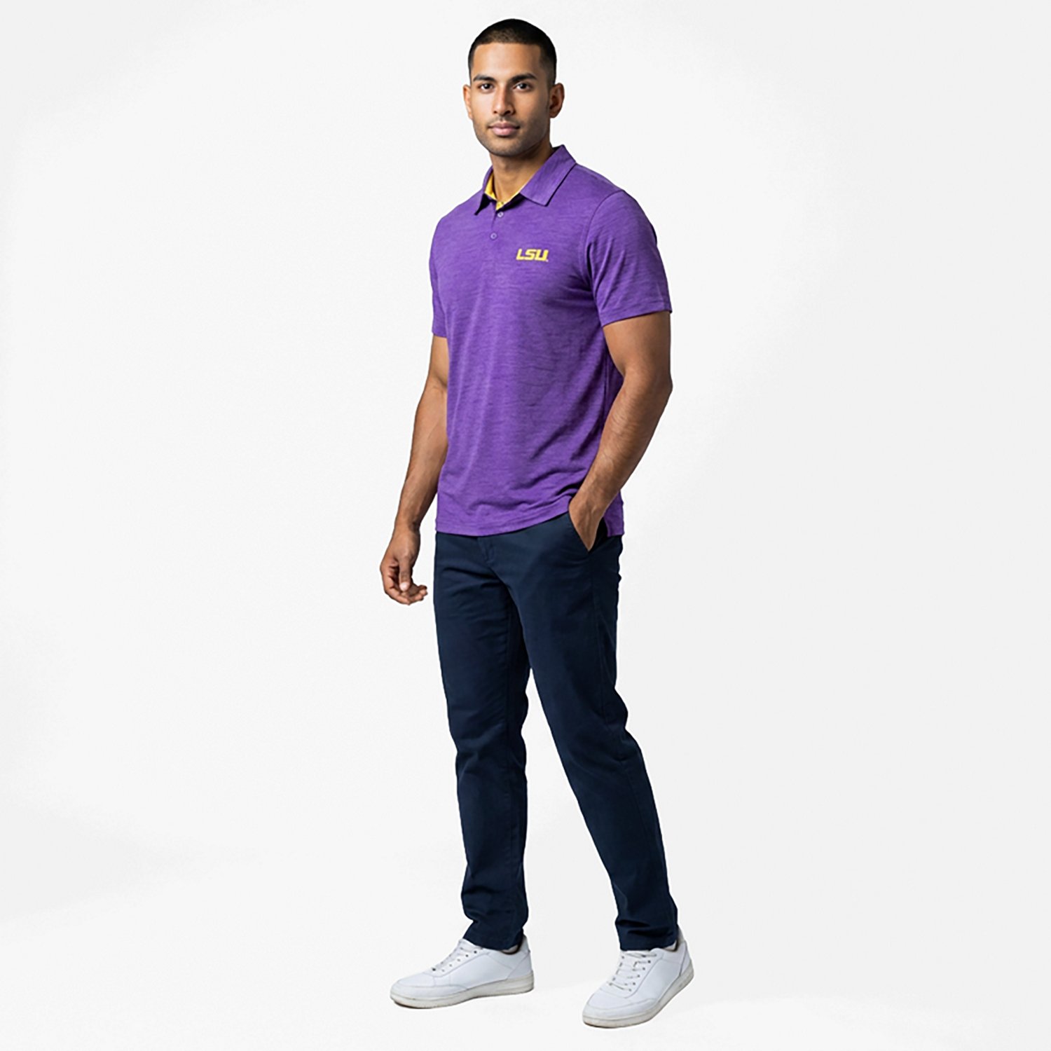 Columbia Sportswear Men's Louisiana State University Tech Trail Polo - view number 6
