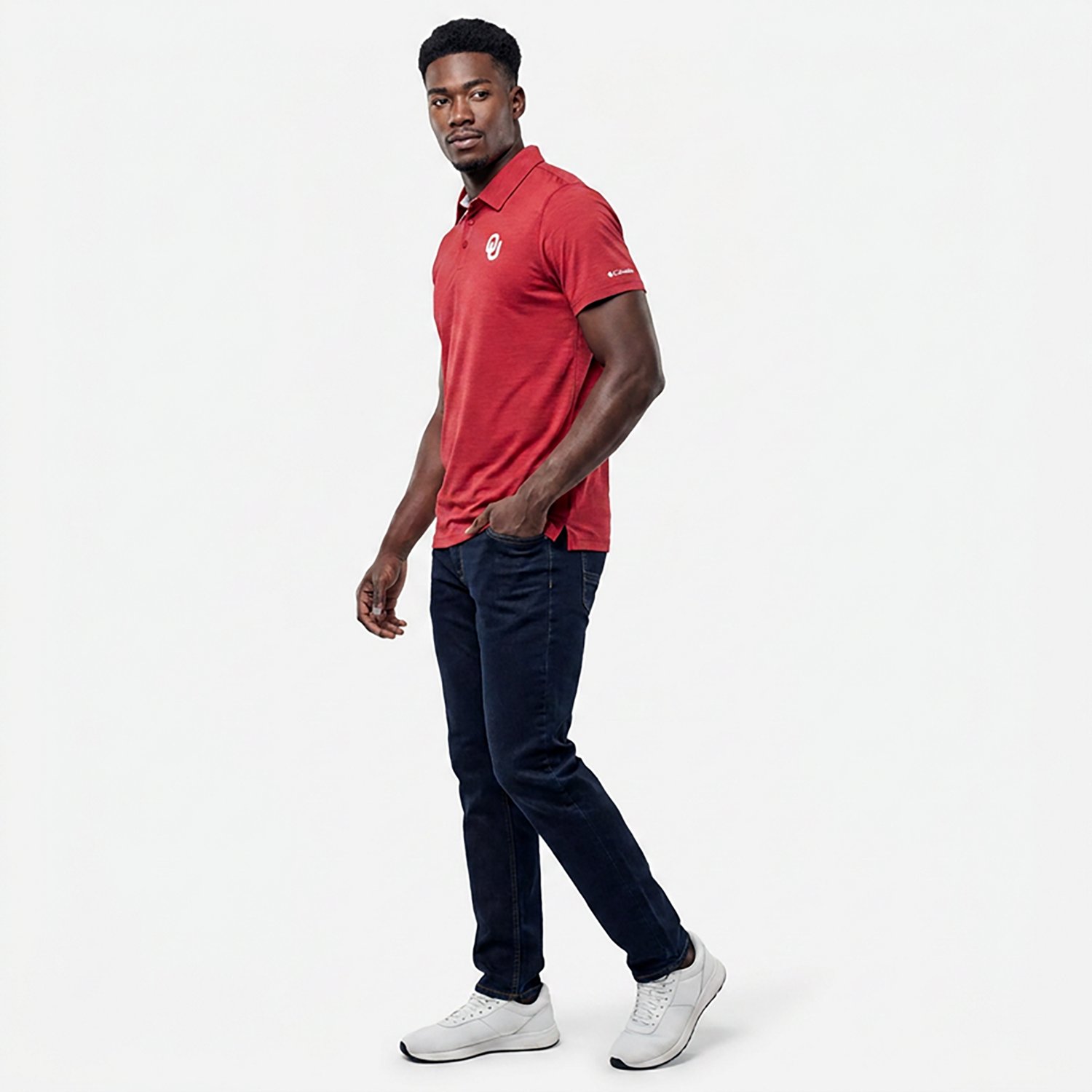 Columbia Sportswear Men's University of Oklahoma Tech Trail Polo                                                                 - view number 5