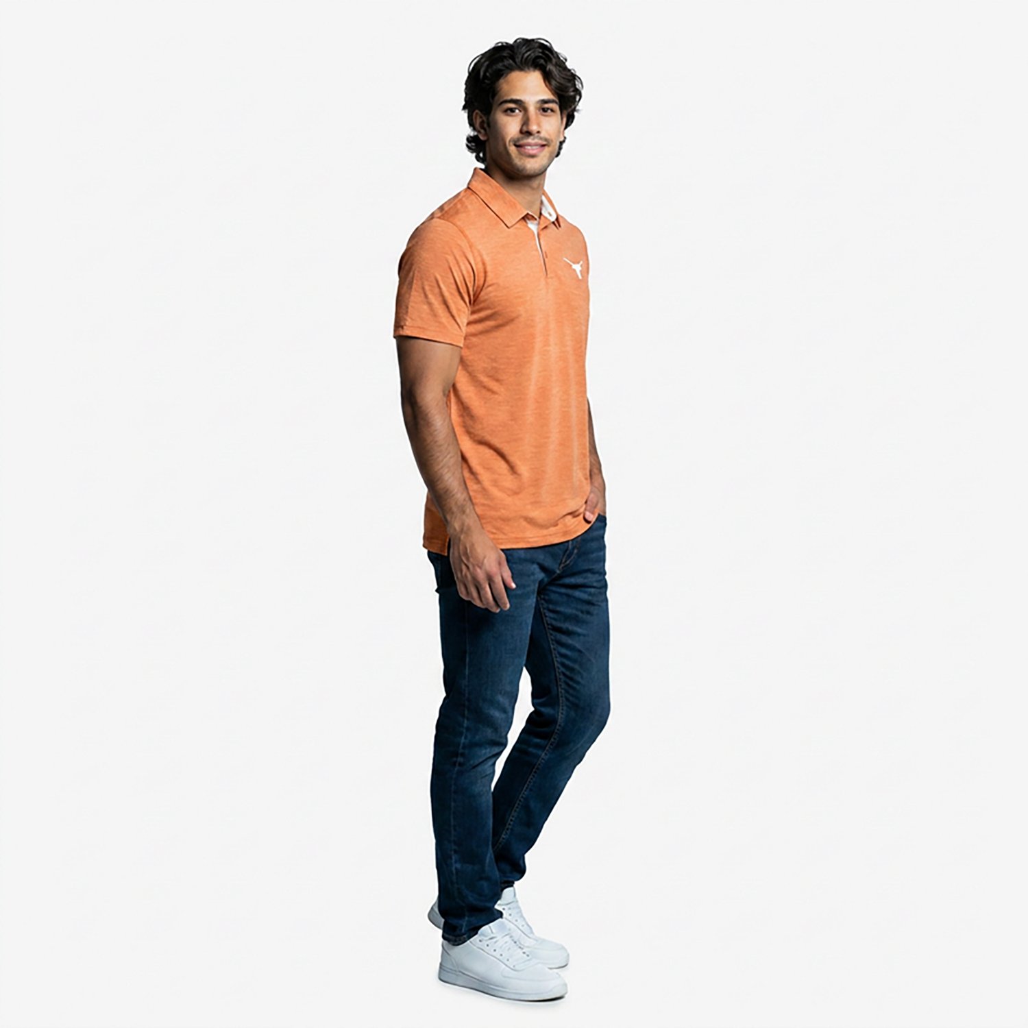 Columbia Men's Collegiate Tech Trail Short-Sleeve University of Texas Polo - view number 6