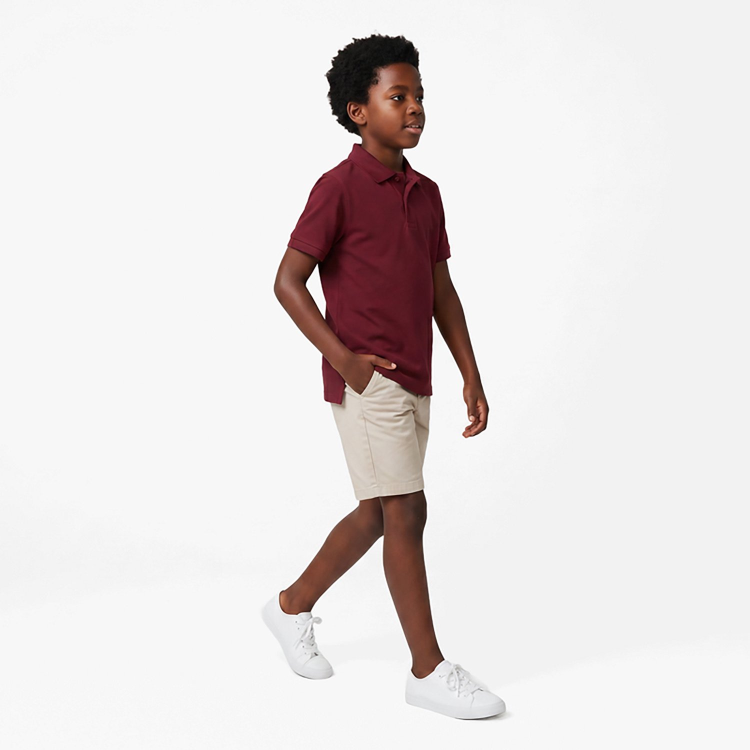 Nautica Boys' 4-7 Double Pique Short Sleeve Polo Shirt - view number 3