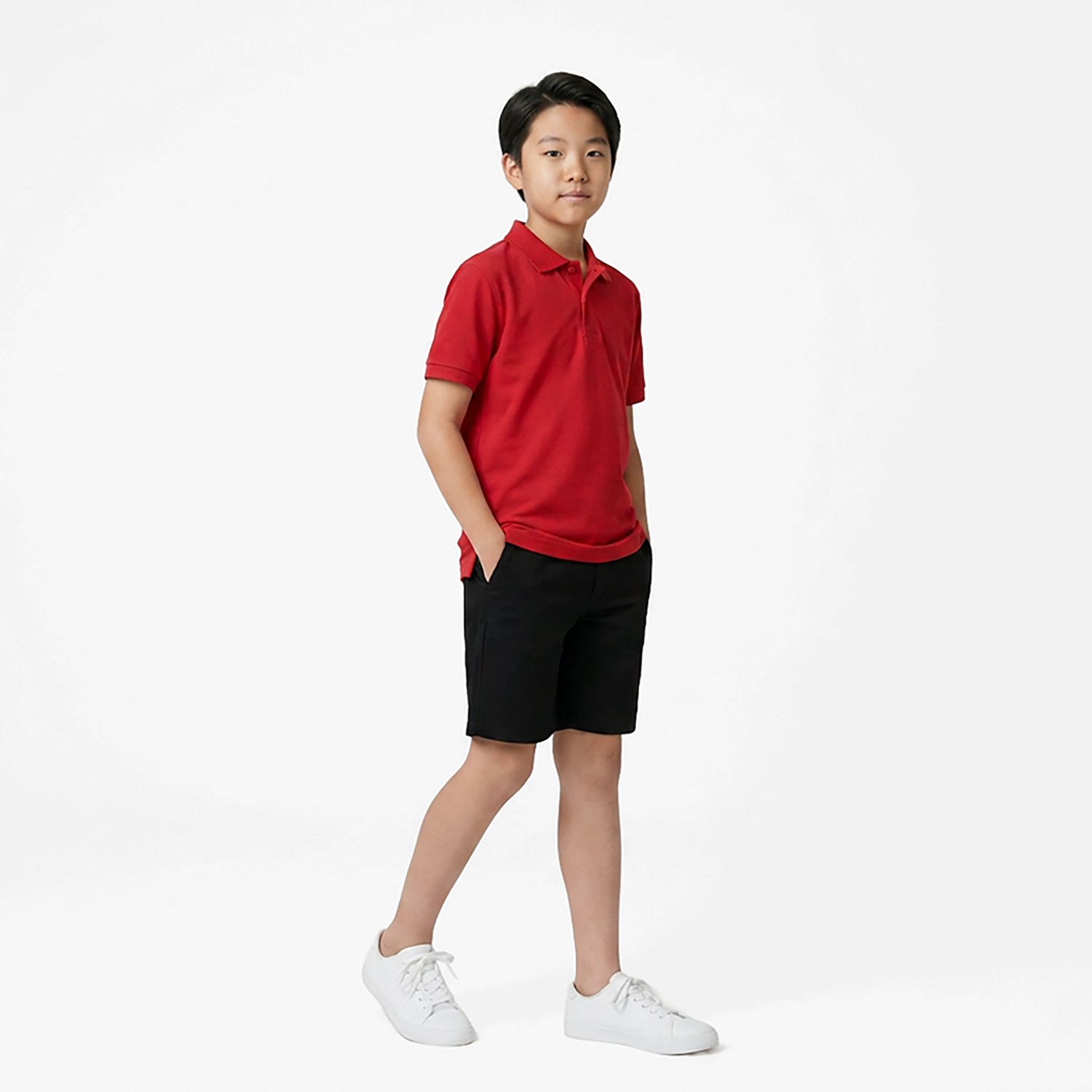 Nautica Boys' 4-7 Double Pique Short Sleeve Polo Shirt - view number 3