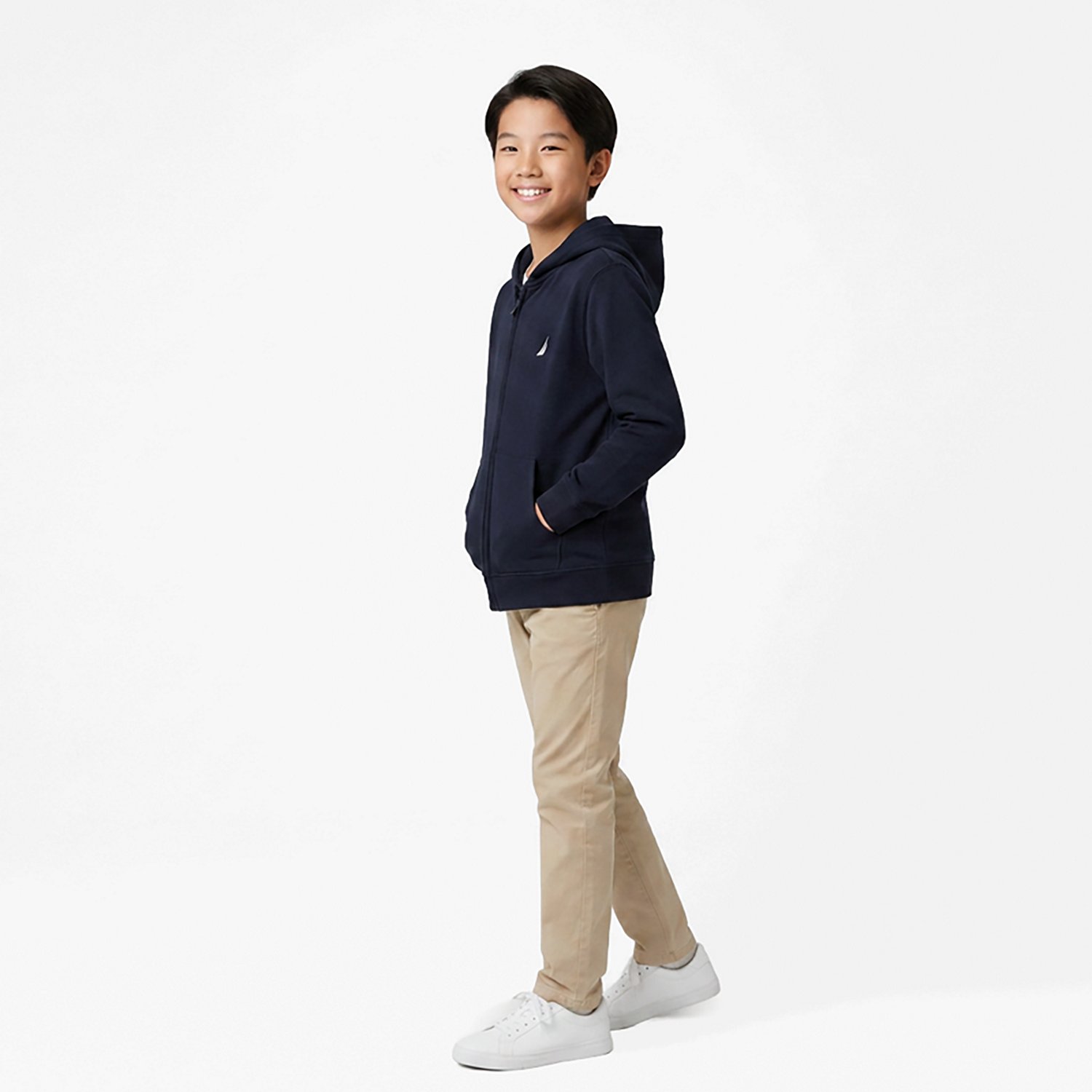 Nautica Boys' 4-7 Full Zip Fleece Hoodie